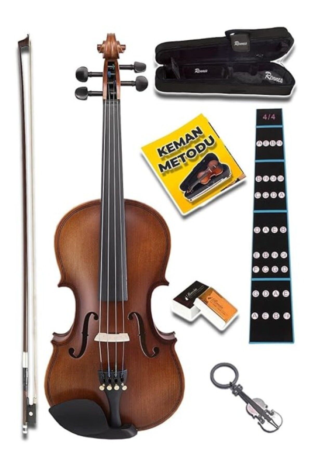 ShopZum Rennes Rv-404 Profesyonel Keman Seti 4/4 Tam Boy Yetişkin