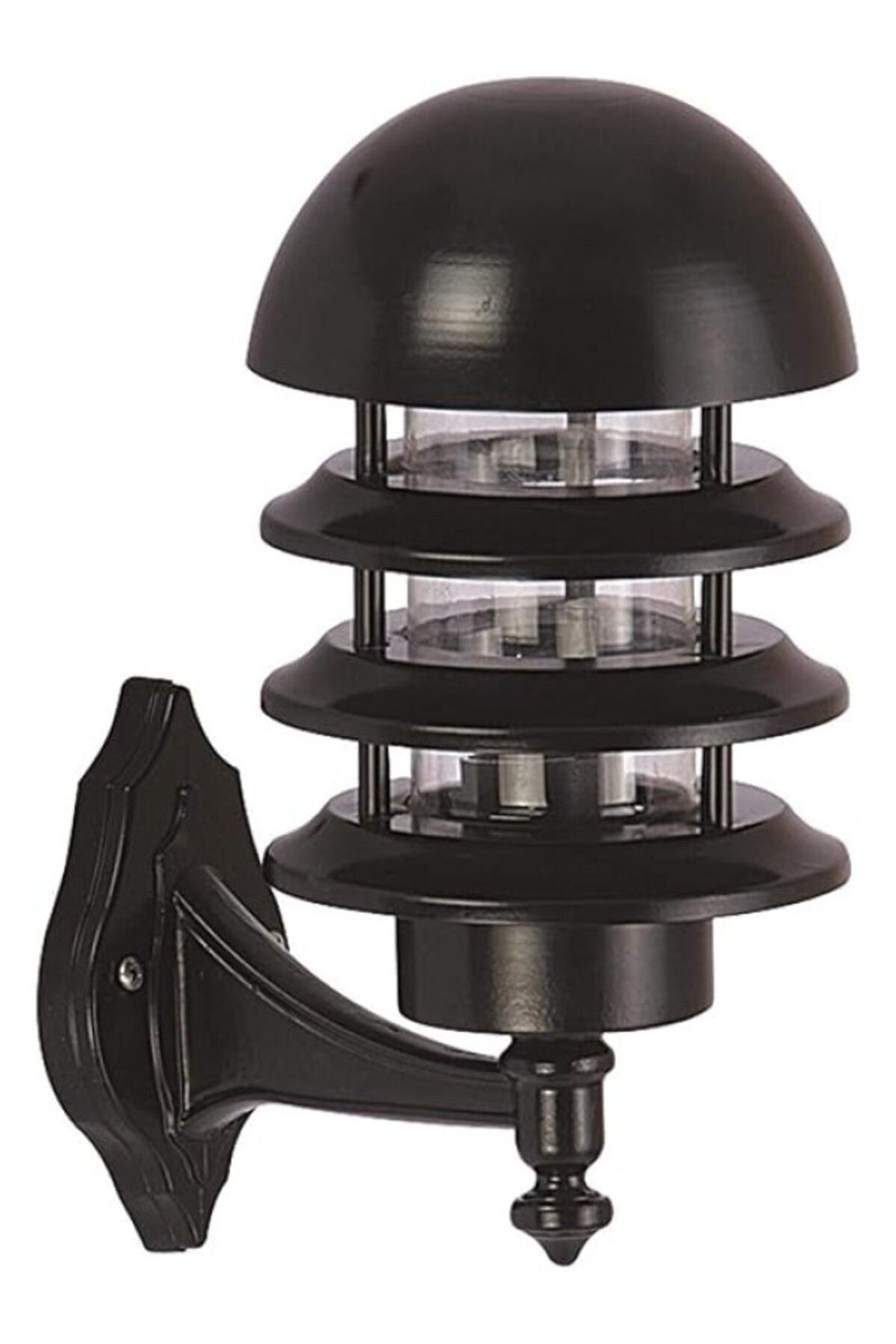 ShopZum Avonni Bap-68129-Bsy Siyah Elektrostatik Toz Boyalı Dış Mekan Aydınlatma, E27, Aluminyum, Polikarbo