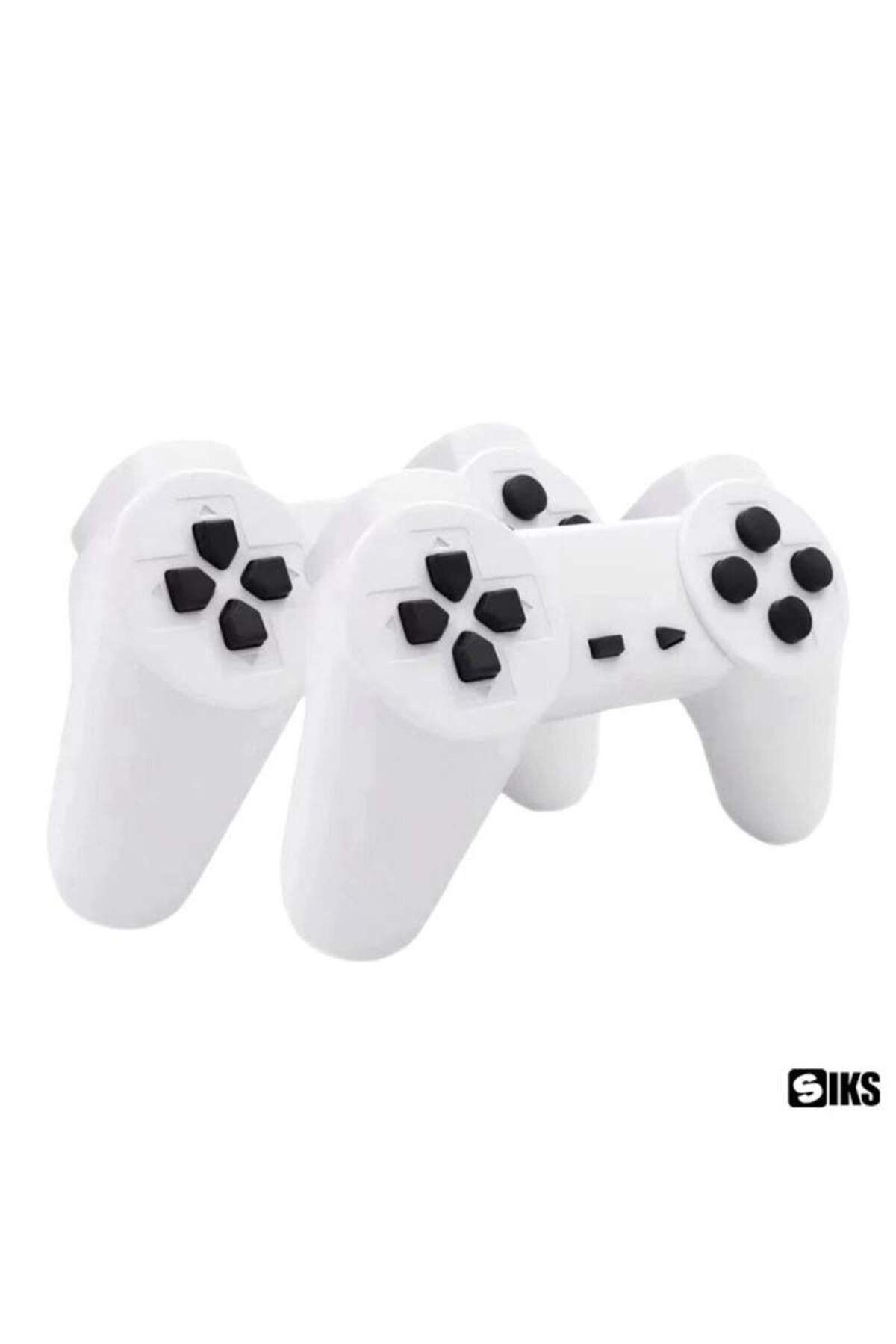 SIKS-GS5 Wireless Retro Video Game Console, 2 x Wireless Controller, Super 8 BIT Game, Black/White 2