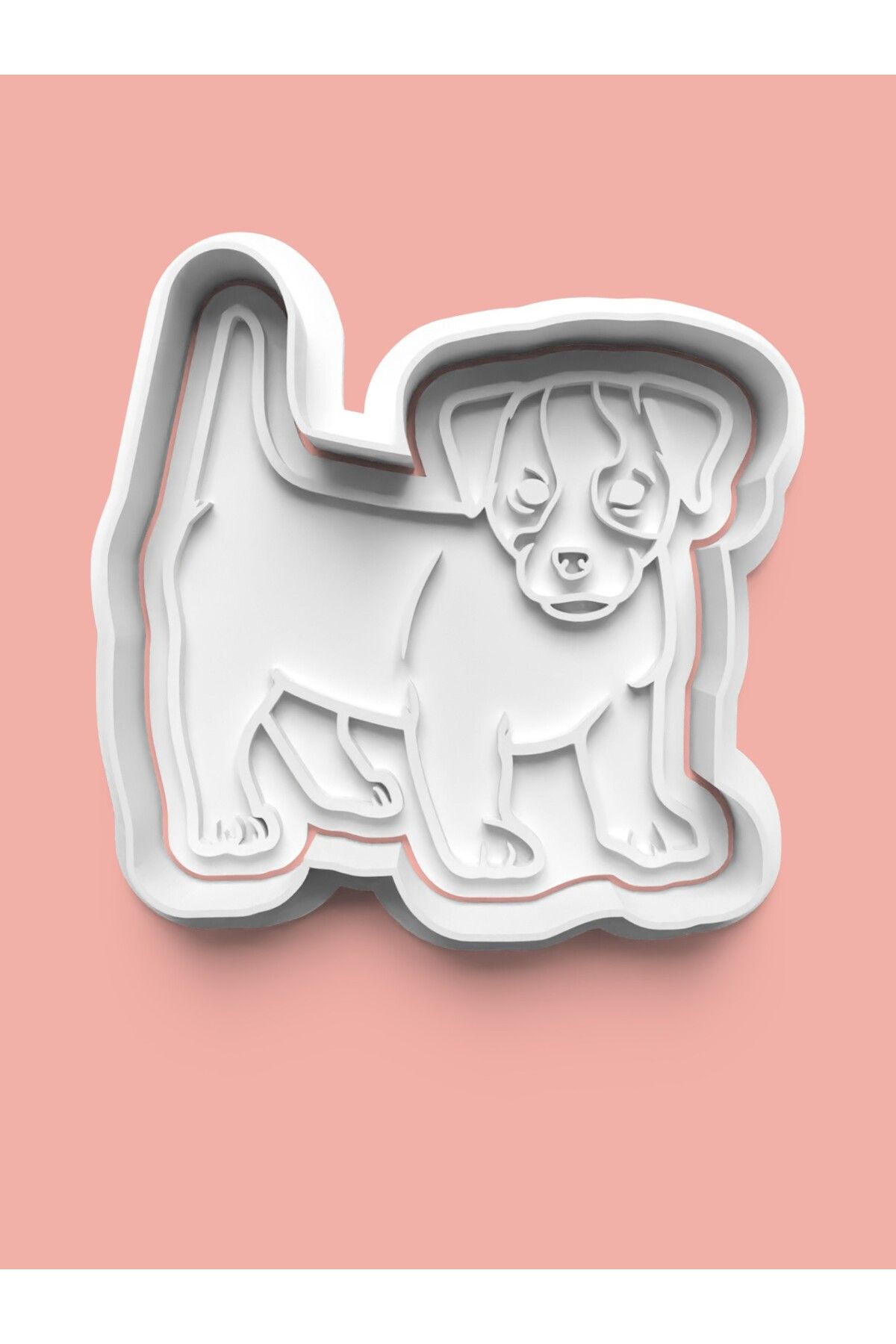 AKTASTORE Jack Russel Terrier Köpek Figürü Kurabiye Kalıbı Ve Şeker Hamuru Kalıbı