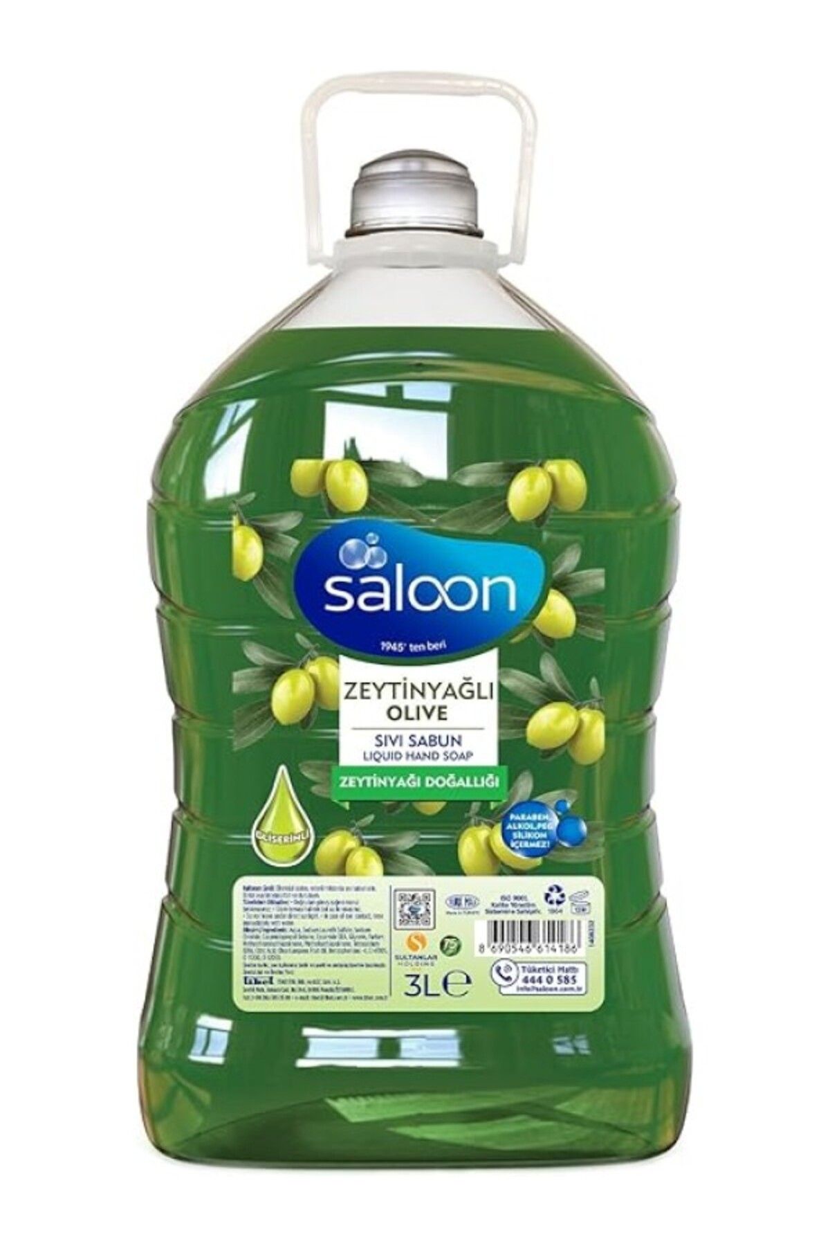 ShopZum Saloon Sivi Sabun Zeytinyağli 3 L