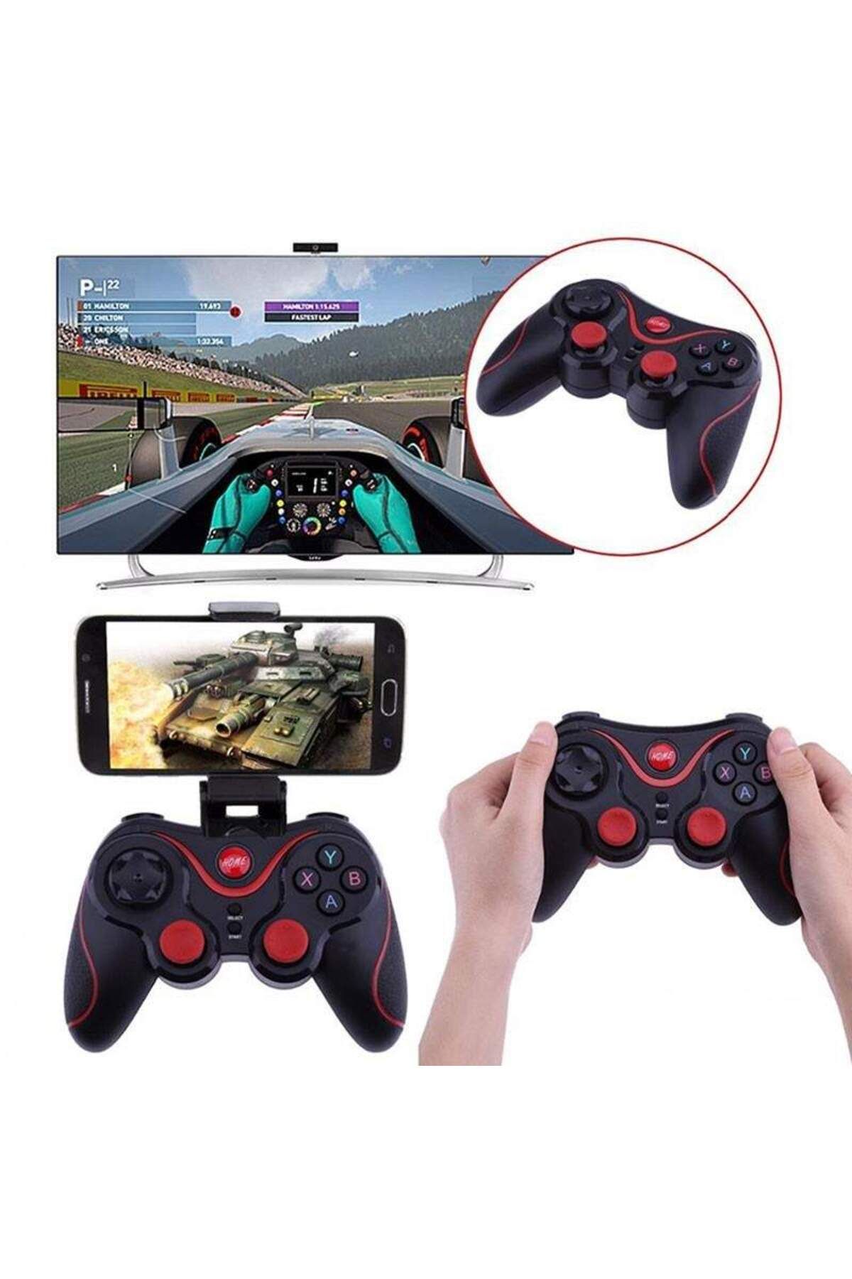 SIKS-® X7 Wireless Controller with Phone Holder, Game Controller, Black 5
