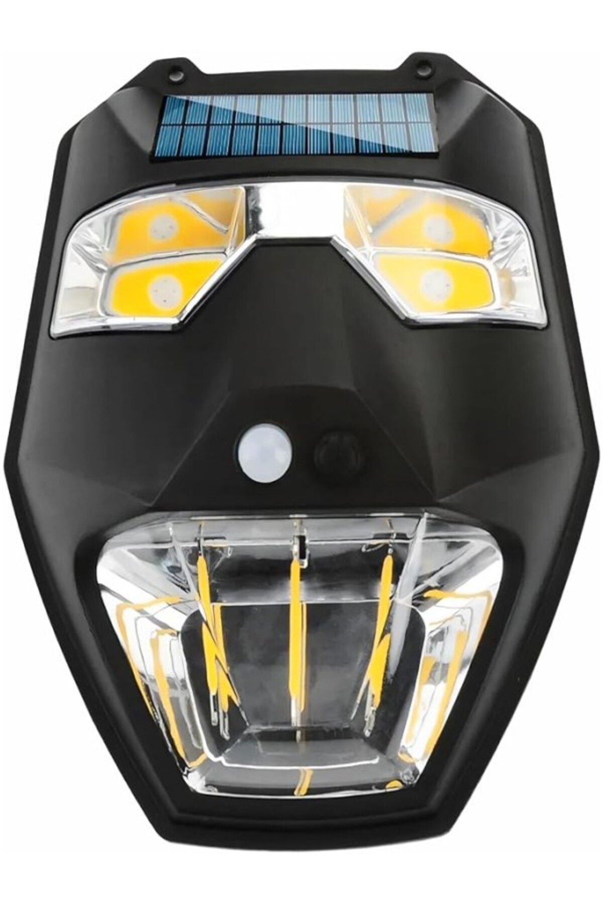 ShopZum Kyrotech Solar Güneş Enerjili Lamba Panter 2 Cop Led Hareket Sensörlü 5 Işık Modlu Aplik Su Geçirme