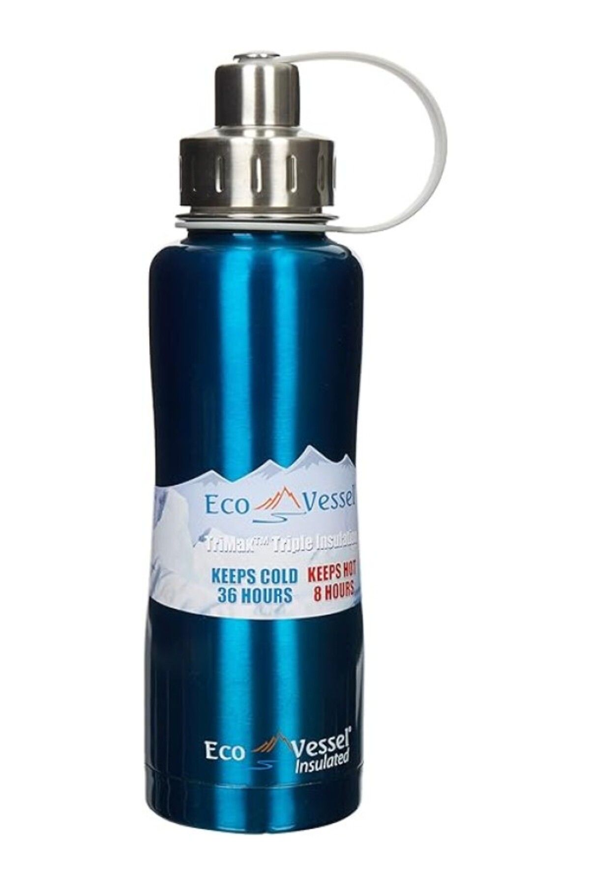 ShopZum Eco Vessel Unisex Termos Üçlü Yalıtımlı Vidalı Başlık Termos 0.75 Lt, Turkuaz