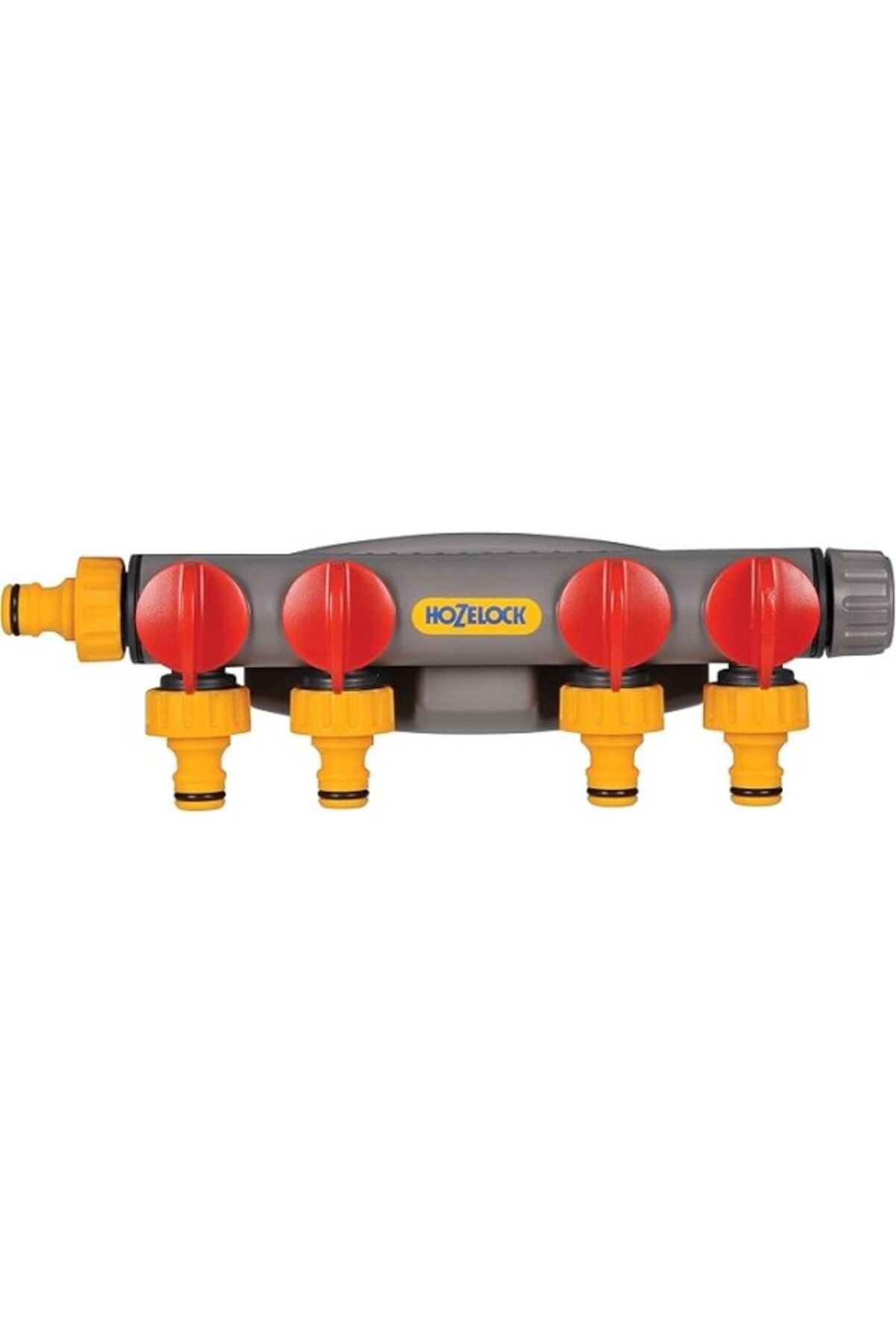 ShopZum Hozelock 2150H Dört Çıkışlı, Dörtlü (4&Apos;Lü), Vanalı Musluk Bağlantısı, Dağıtıcı Adaptörü