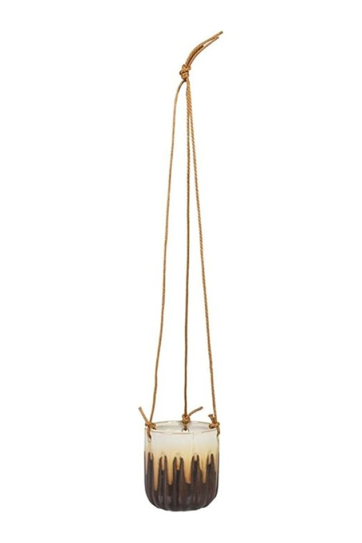 ShopZum Ter Steege Alice Askılı Seramik Saksı Karamel Ç 7Cm Y 8Cm