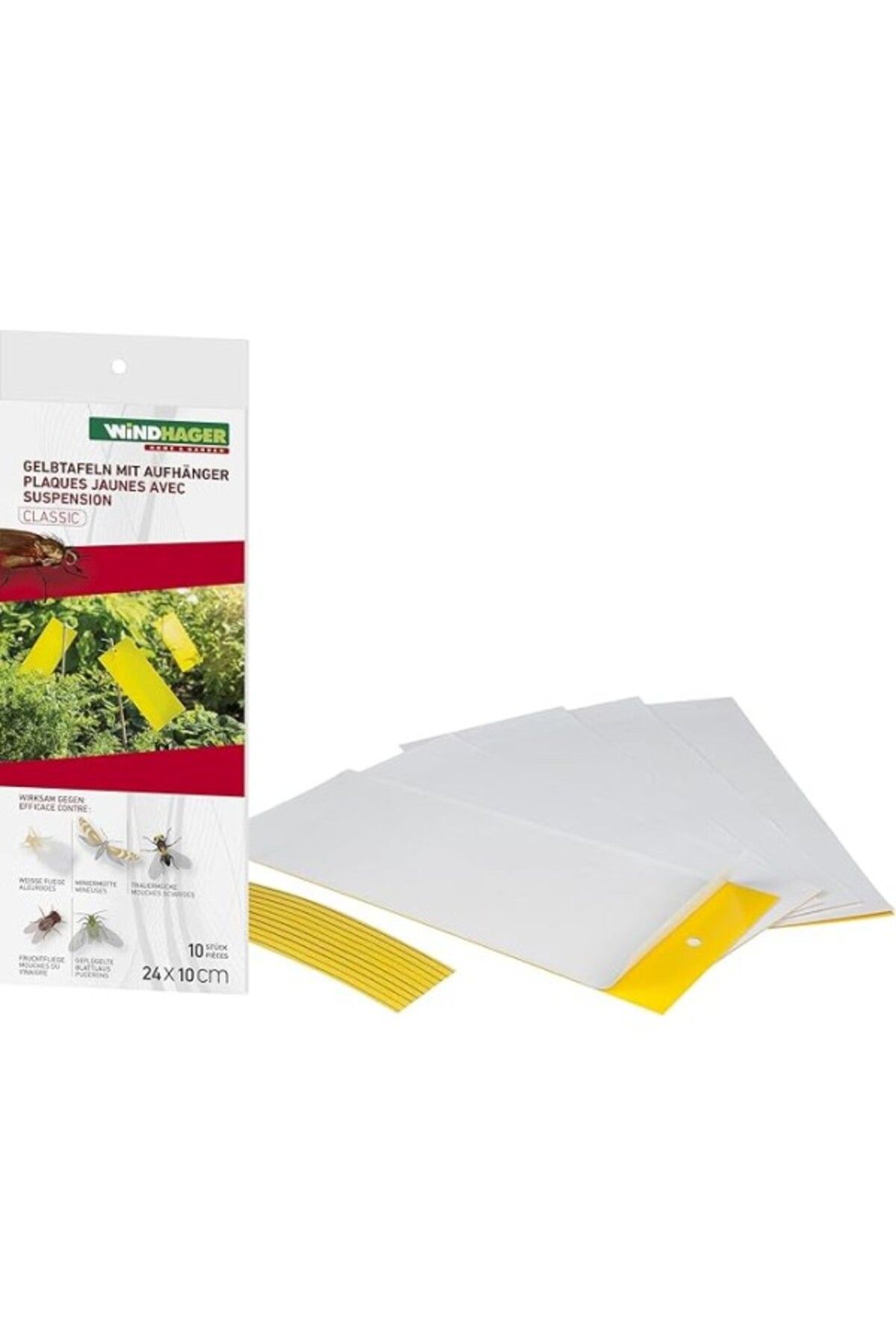 ShopZum Windhager Sarı Pano Askılı 10 Adet/bitki Üzeri Böcek Yakalayıcı