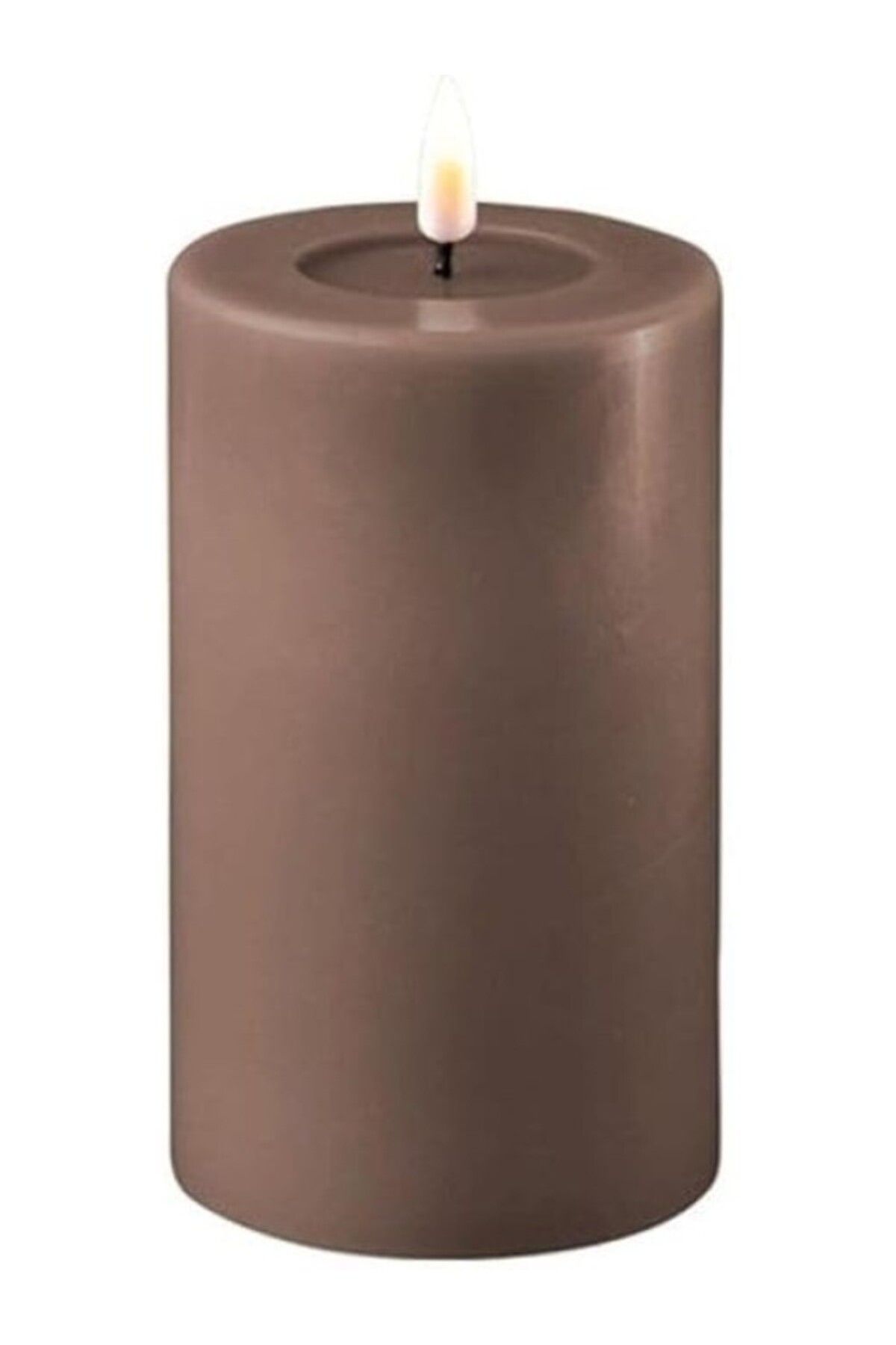 ShopZum Deluxe Homeart Moka Led Mum Kahverengi 7,5X12,5 Cm - De Rf-0096