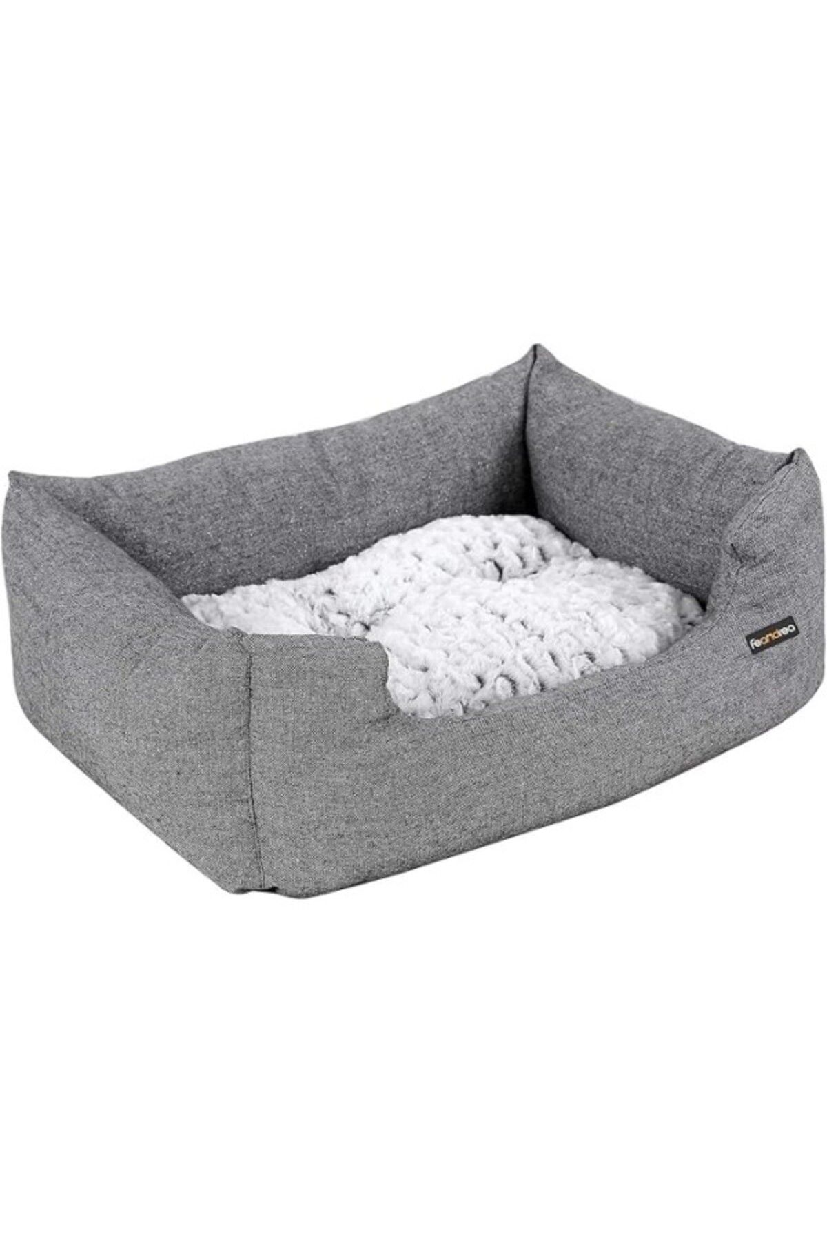 ShopZum Feandrea Pgw22G Köpek Yatağı, Uyku Minderi, Yıkanabilir Mat S, 60 X 50 X 22 Cm, Gri