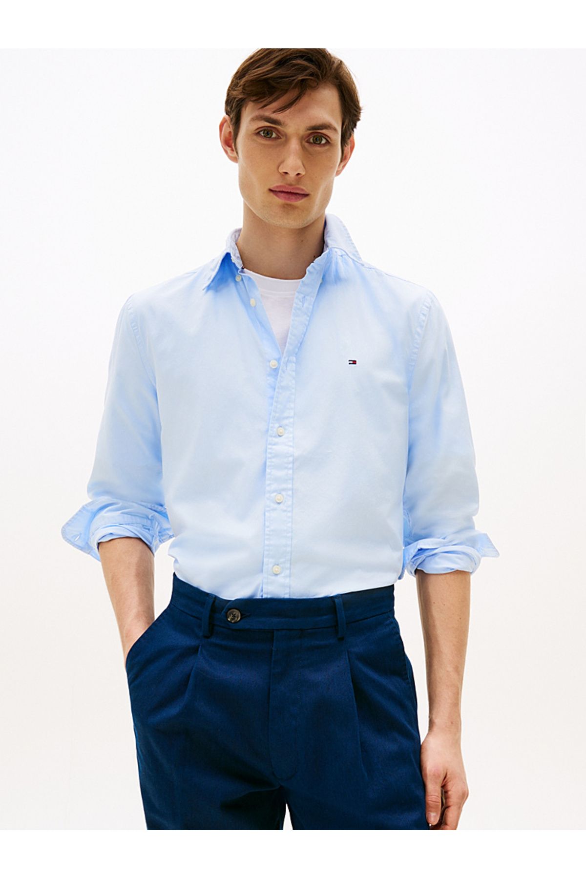 Tommy Hilfiger TH Flex Regular Fit Poplin Shirt