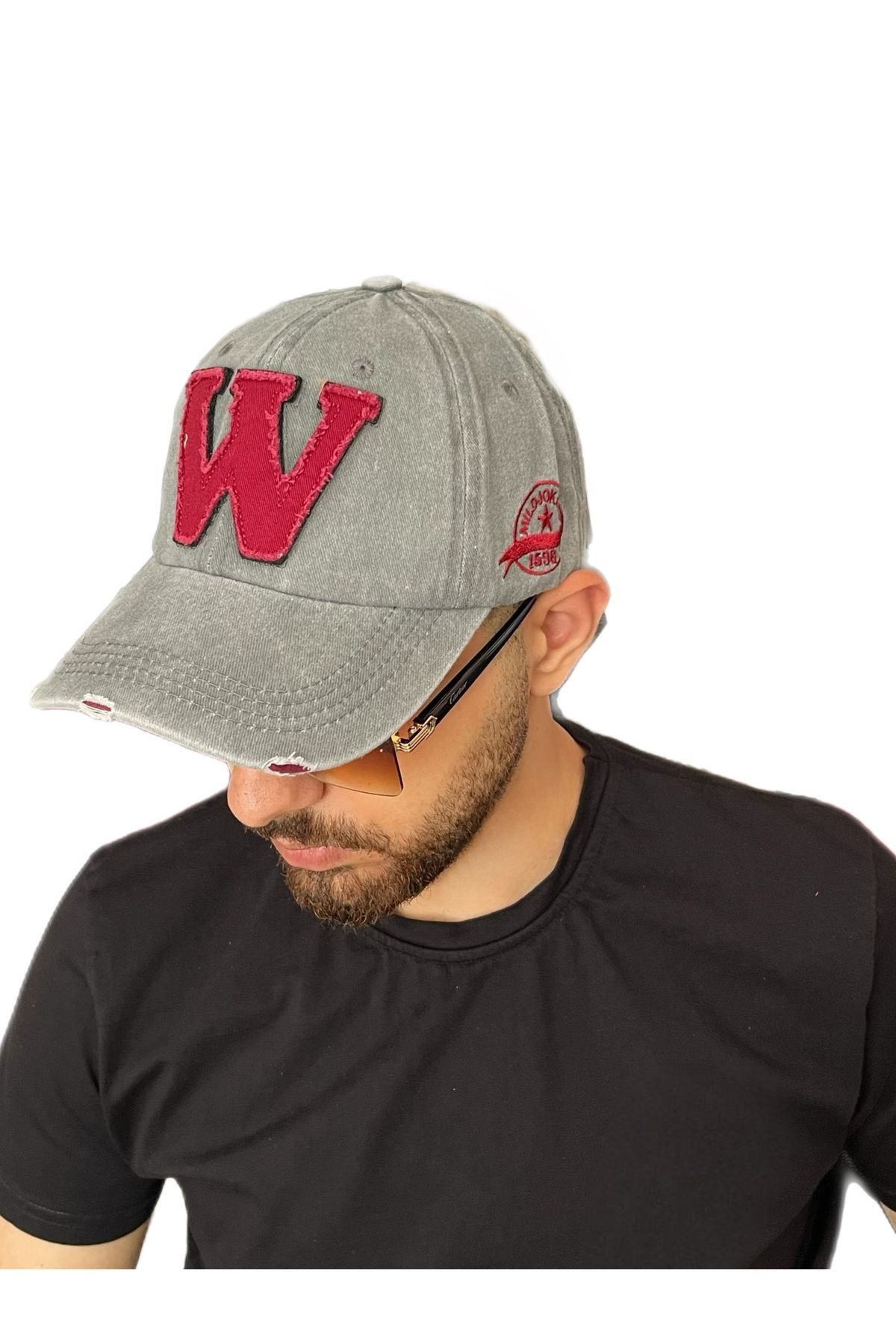 ZERAMİNE Eskitme Şapka Unisex W Model Şapka