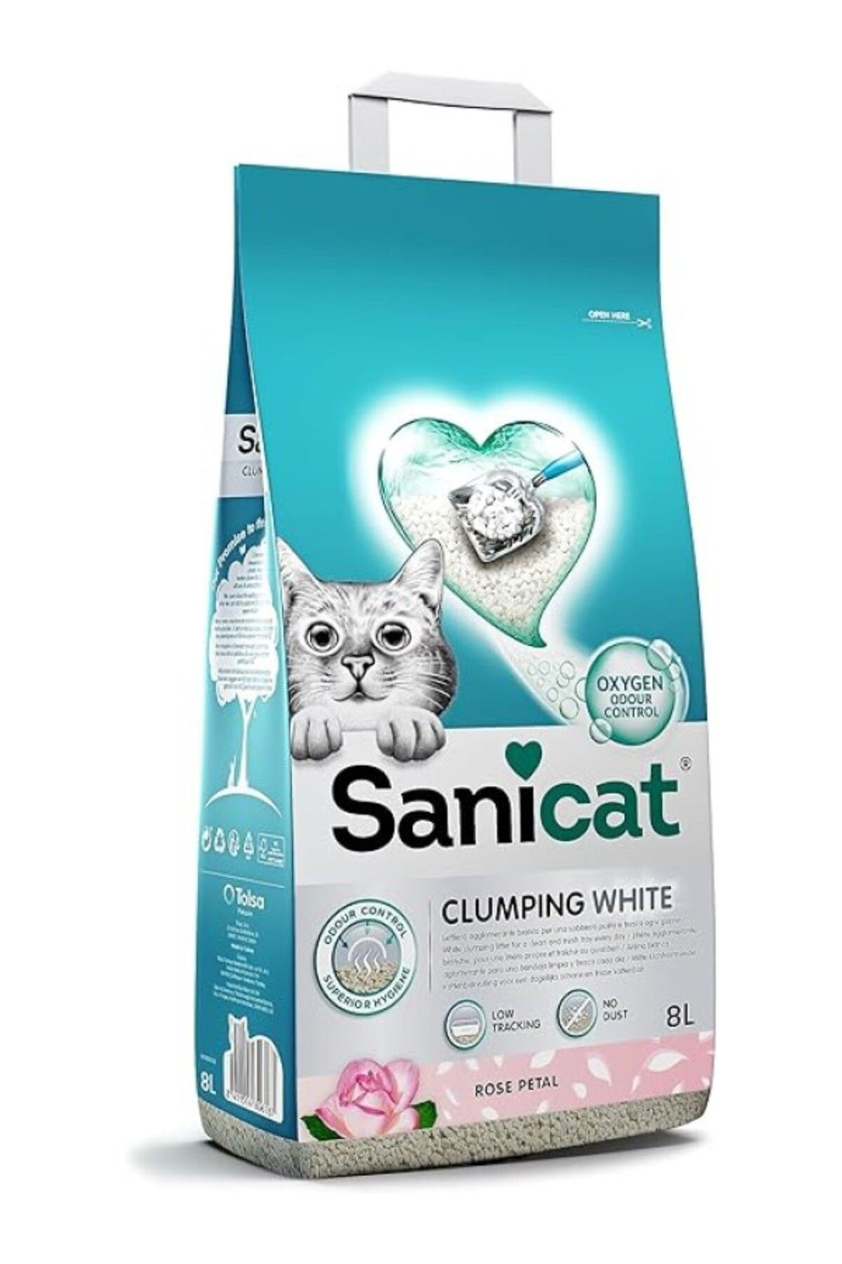 ShopZum Sanicat Clumping White Rose 8L
