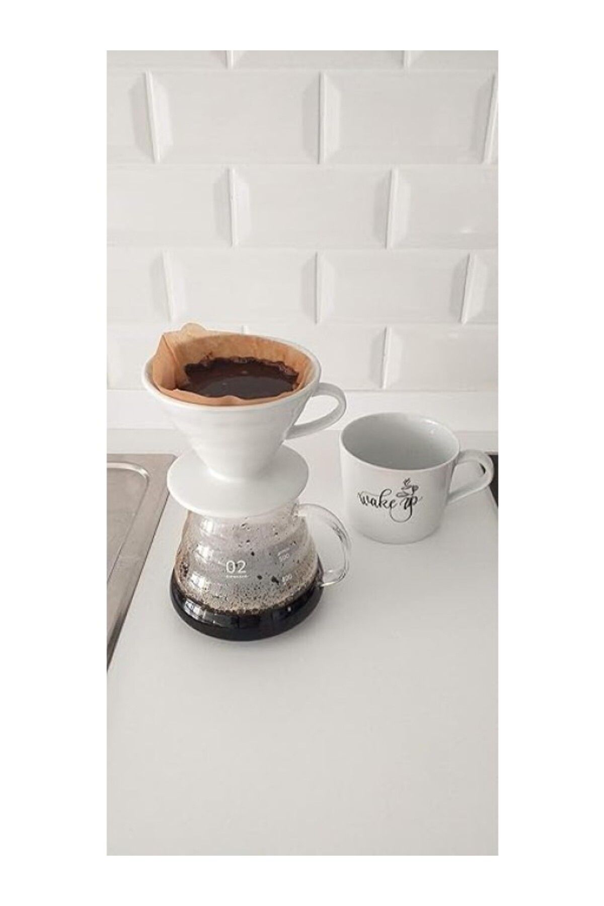 ShopZum Ororitoli Porselen V60 02 Beyaz Seramik Dripper