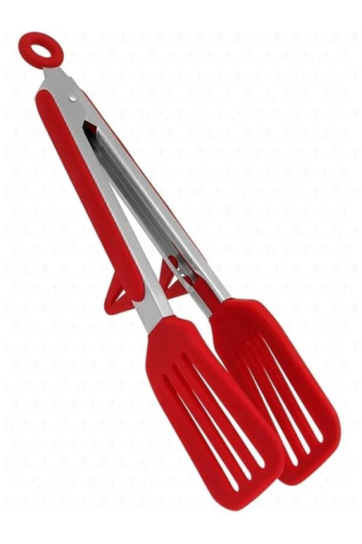 ShopZum Valletta Clavis Metal Saplı Kilit Sistemli Smart Silikon Maşa Kırmızı