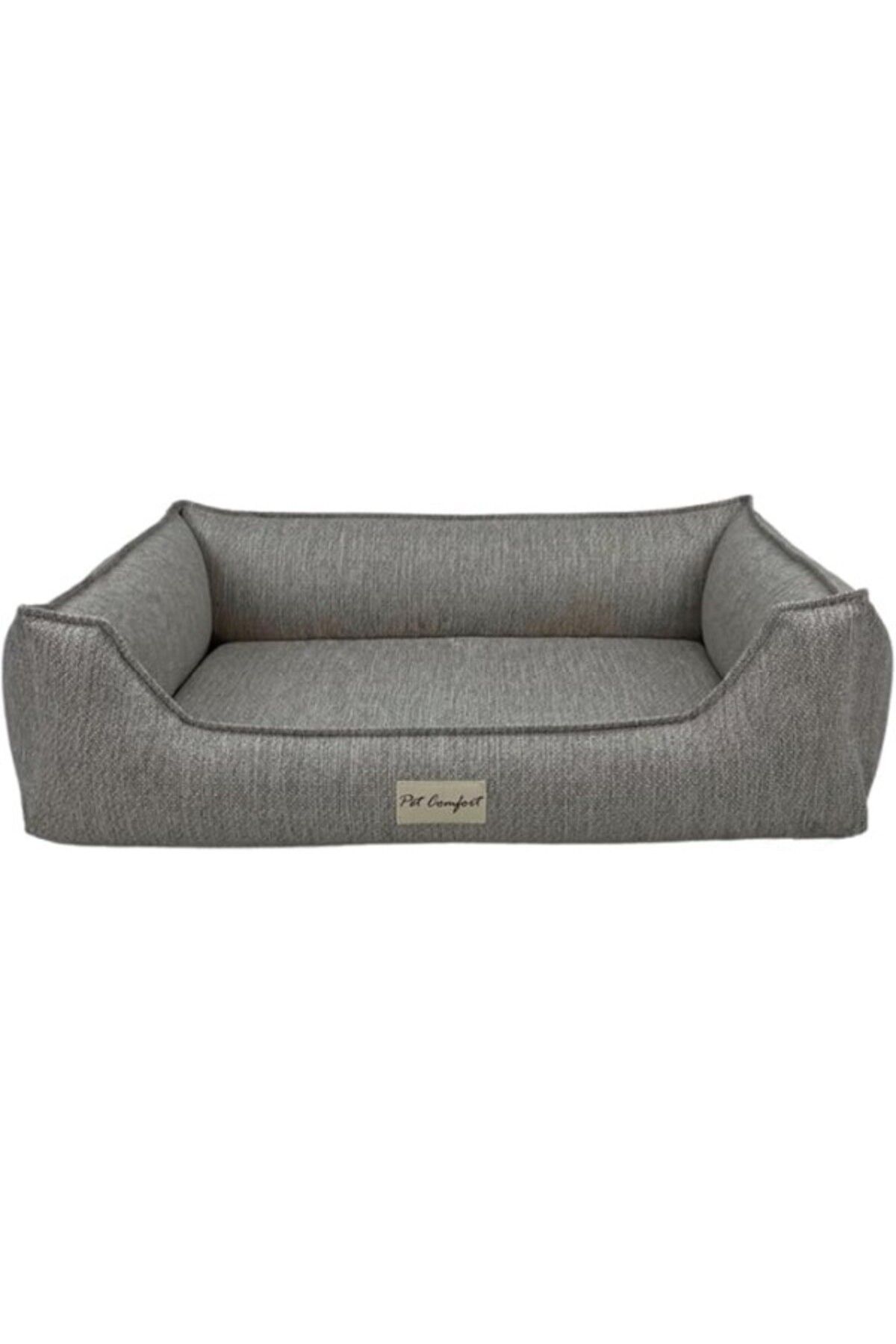 ShopZum Pet Comfort Delta Varius Açık Gri Köpek Yatağı L 70x90cm