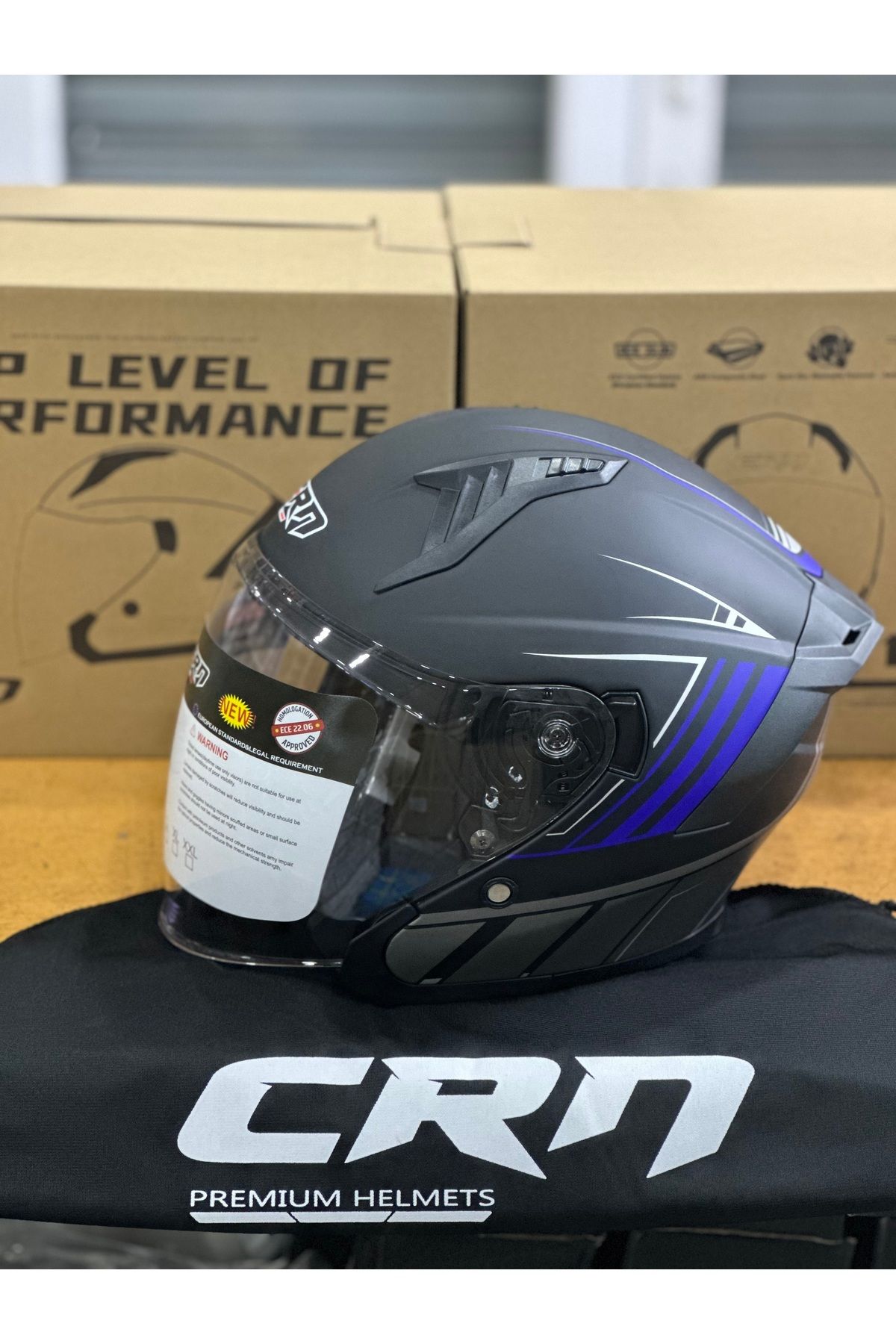 JK20 HEDİYELİ” CRN MOTOSİKLET YARIM KASK (PREMİUM MODEL) / GÜNEŞ GÖZLÜKLÜ / SPOİLER EKLİ