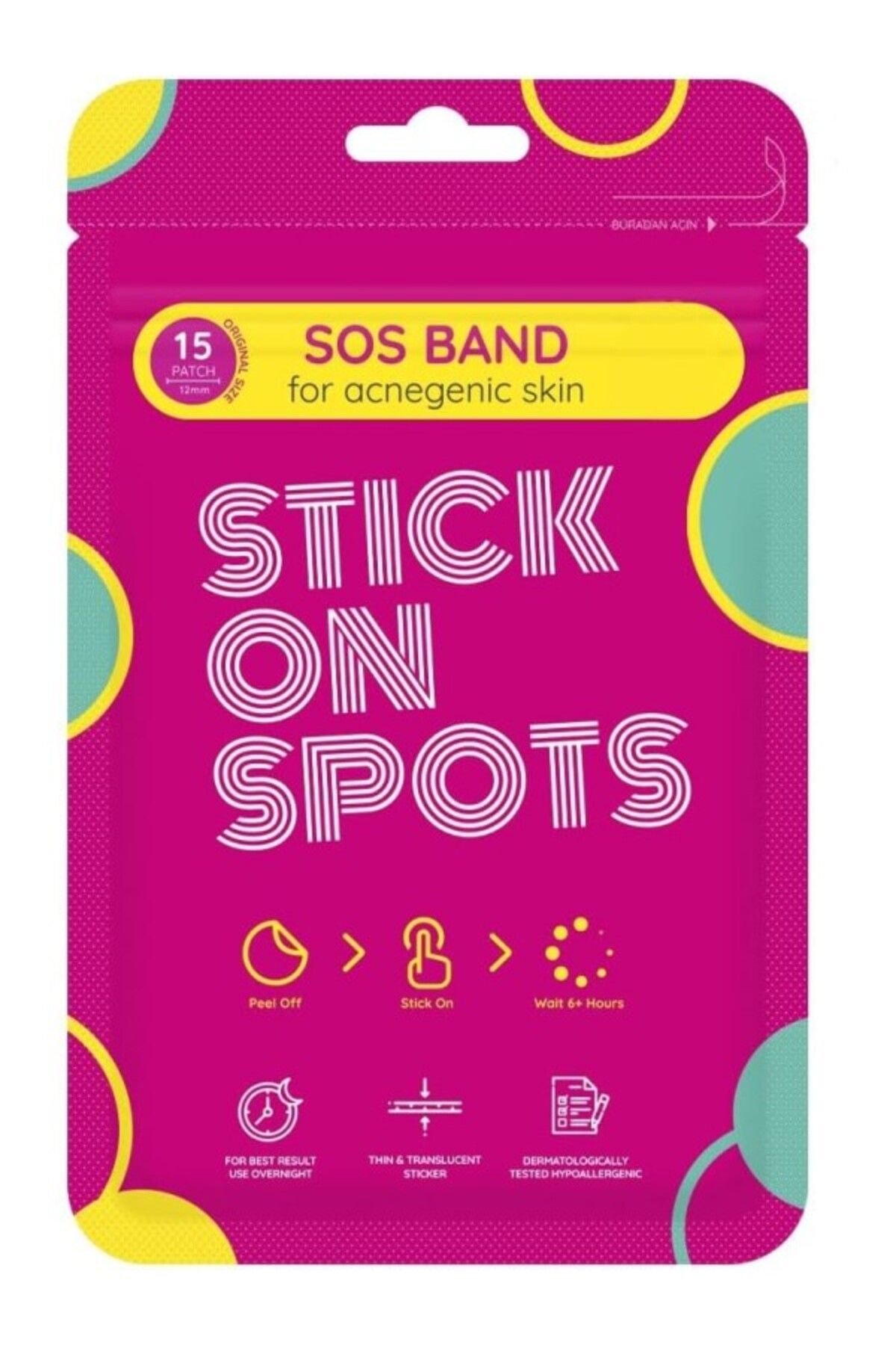 ShopZum Stick On Spots Sos Band - 15 Adet Sivilce/Akne Patch