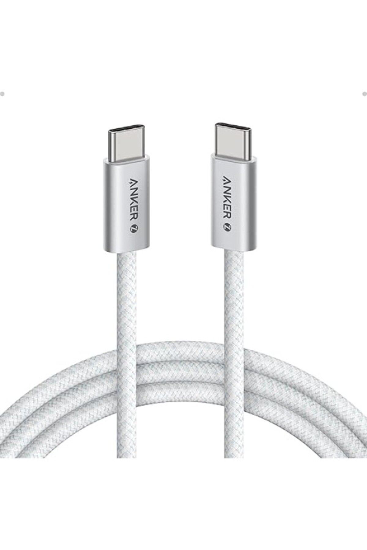ShopZum Zolo Usb C To C 240 W Hızlı Şarj Örgülü 1 M Kablo A8060, Beyaz