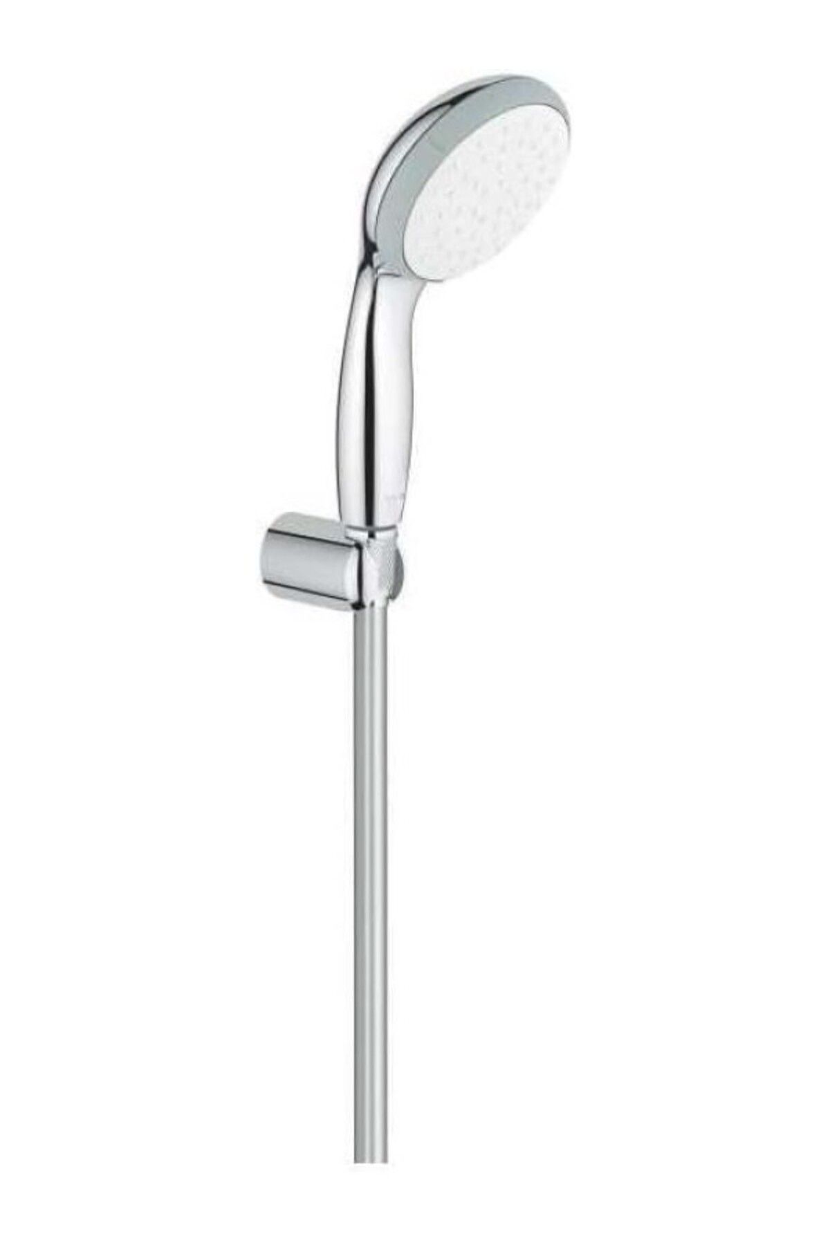 ShopZum Vitalio Go 100 El Duşu Seti, 100Mm Yuvarlak 1 Akışlı (Yağmur) El Duşu, Duş Başlığı Tutucu
