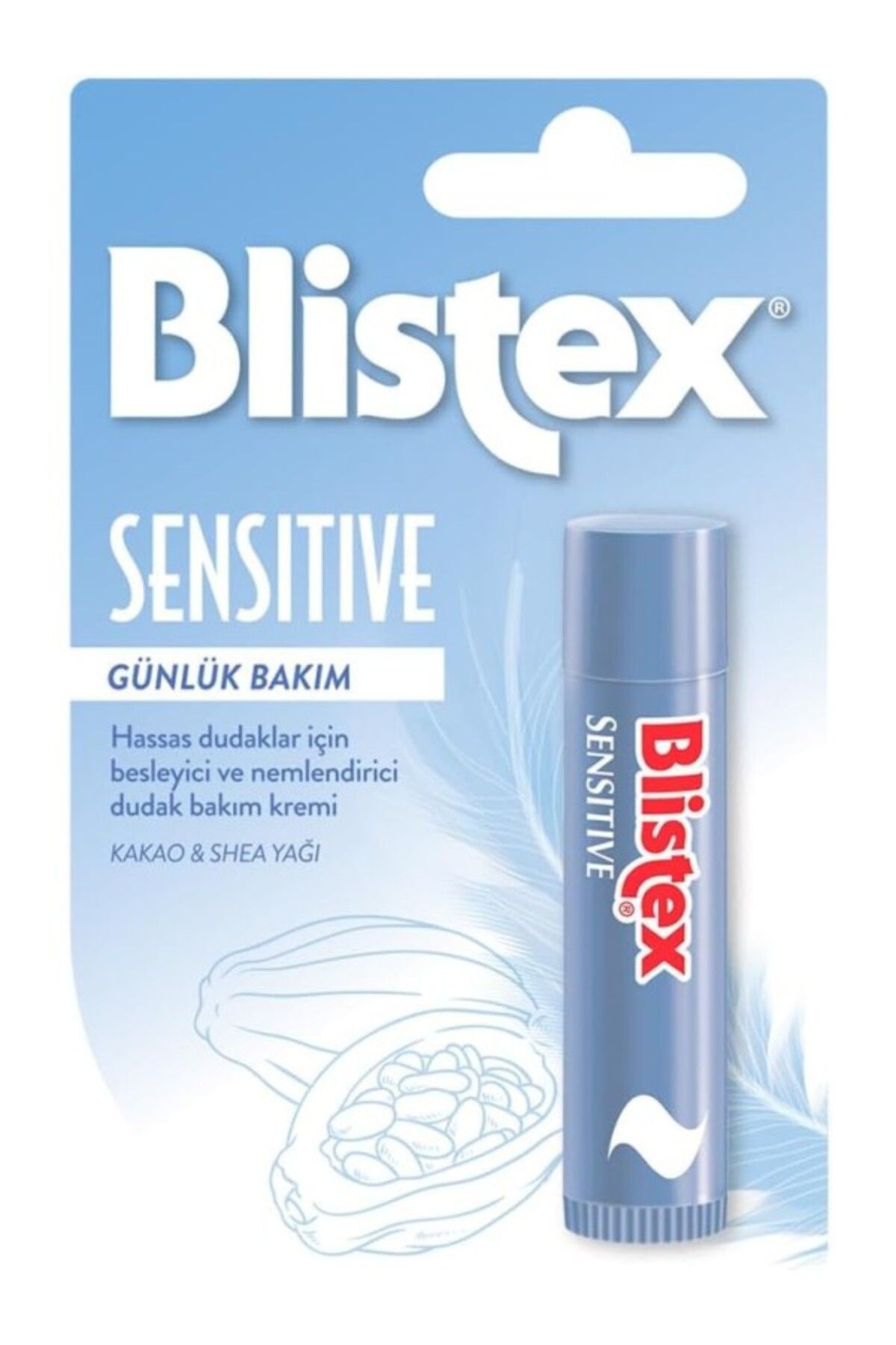 ShopZum Blistex Sensitive - Hassas Dudaklar İçin Besleyici Ve Nemlendirici Dudak Bakım Kremi 1 Adet