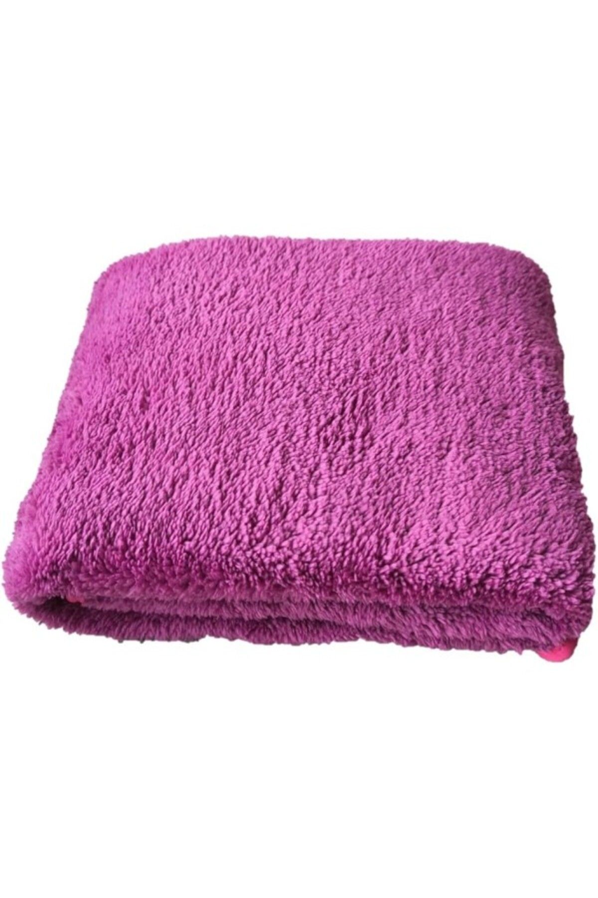 ShopZum Ve Köpek Battaniyesi Yumuşak Welsoft Peluş Yıkanabilir Mor 1 Adet Orta Boy 100x80