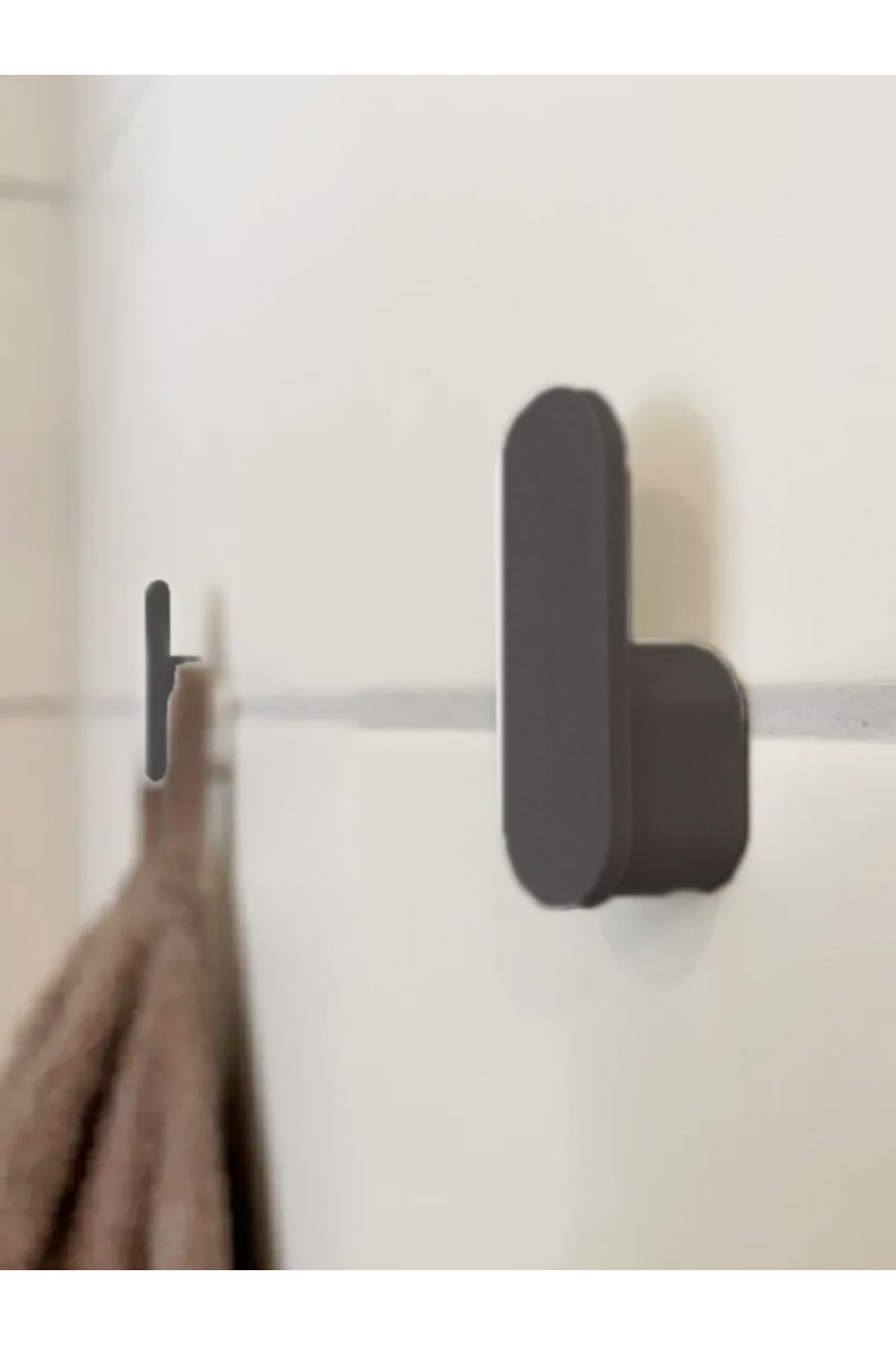 GLAM DEKORASYON Minimal Modern Askılık 3lü Havluluk Banyo Havlu Bornoz Antre Mont Ceket Çok Amaçlı Vidalamalı 6 cm