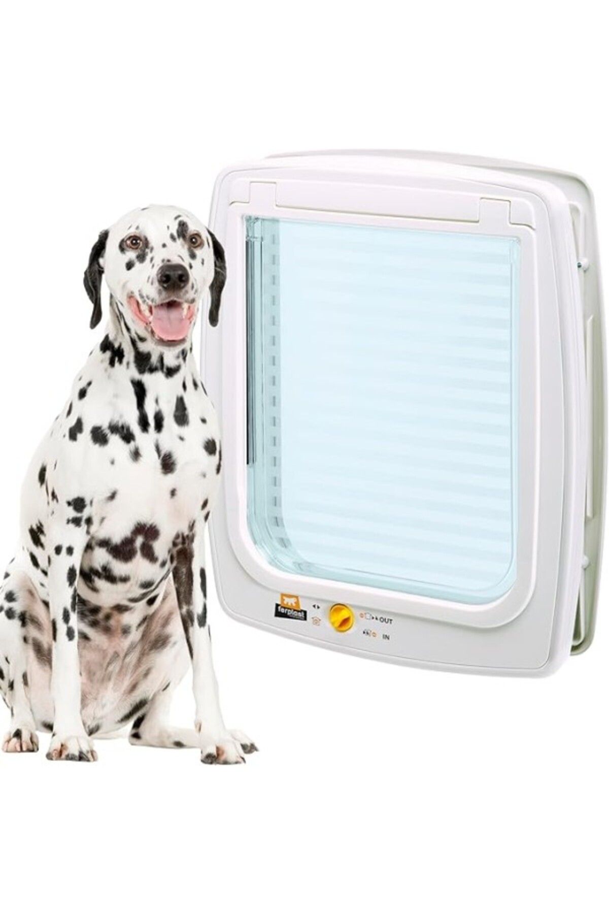 ShopZum Ferplast 72108011 4 Yollu Kilit Sistemli Ve Rüzgar Durdurucu Sistemli Köpek Kapağı, Ölçüler: 41,2 X