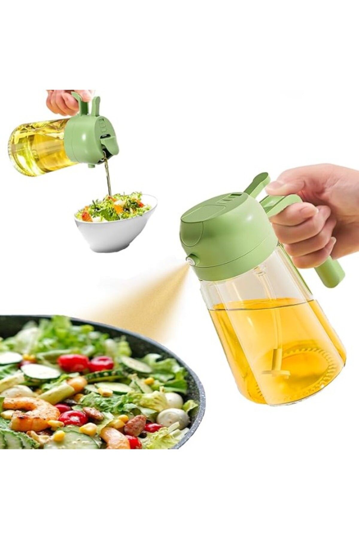 ShopZum Nikkier Pişirme Için Yağ Püskürtücü,470ml Zeytinyağı Püskürtücüsü,hava Fritözü Için Yağ