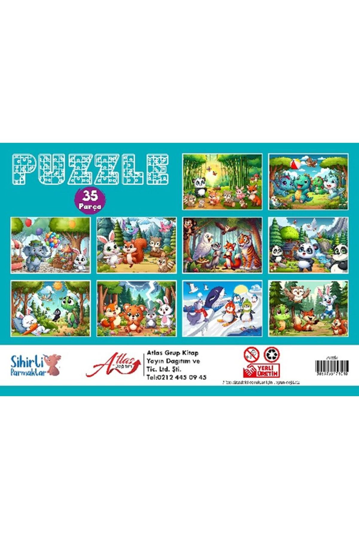 Sihirli Kalem Puzzle 35 Parça 10 Çeşit 10’lu Paket