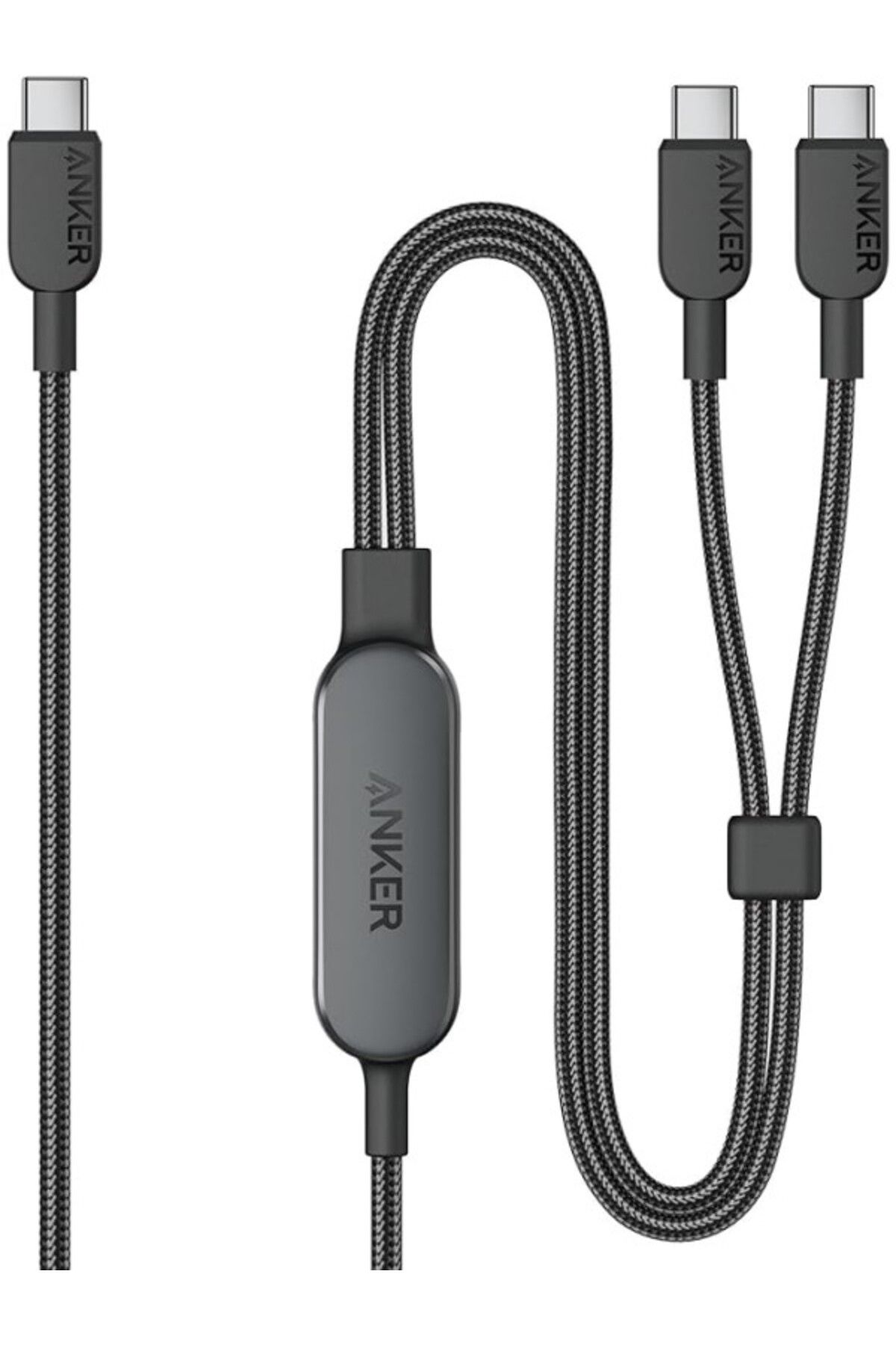 ShopZum 2-In-1 Usb-C To Usb-C 140 W Kablo A8895, Siyah