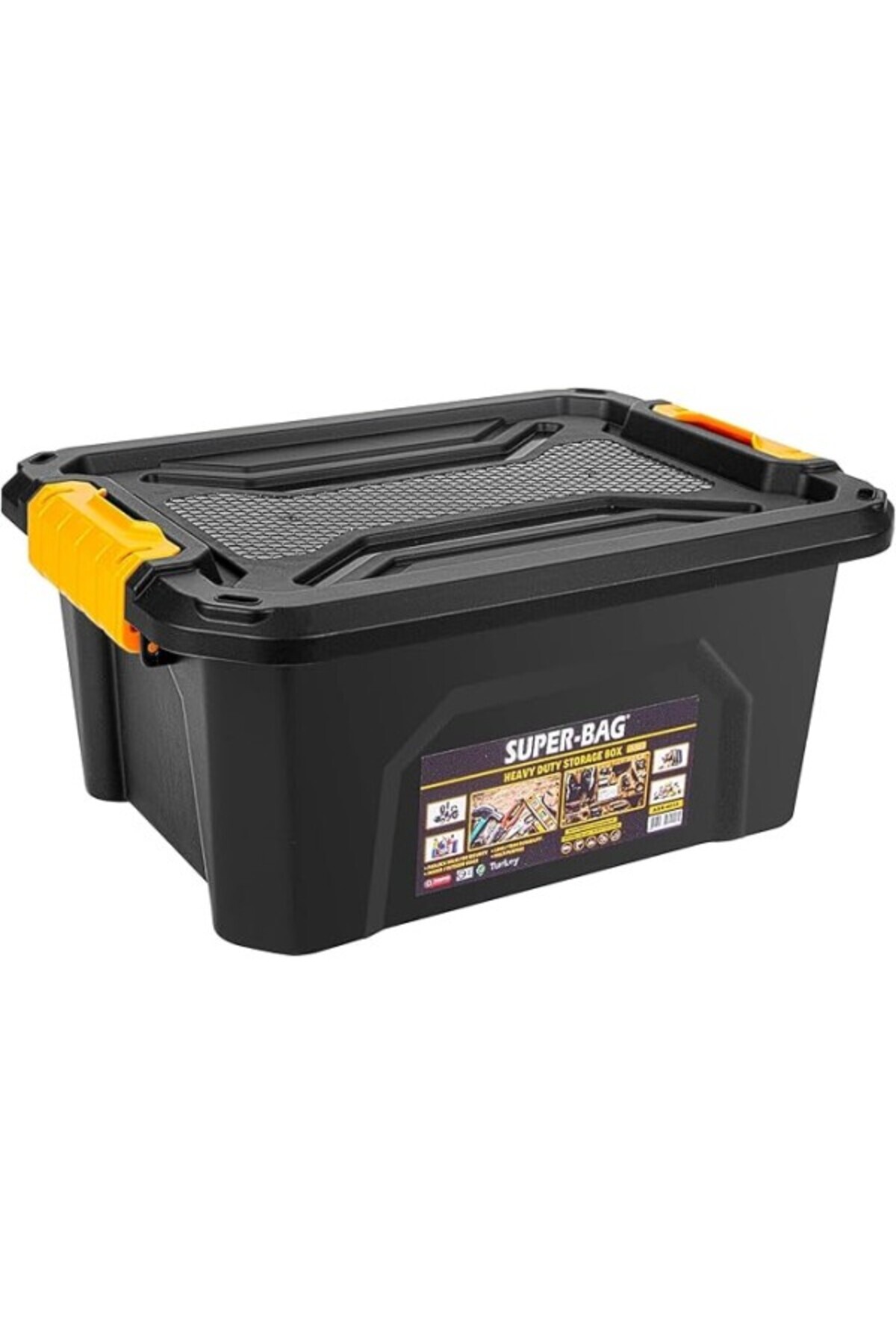 Süper Bag Geniş Hacimli Kilitli Saklama Kutusu 12 lt Asr-4033