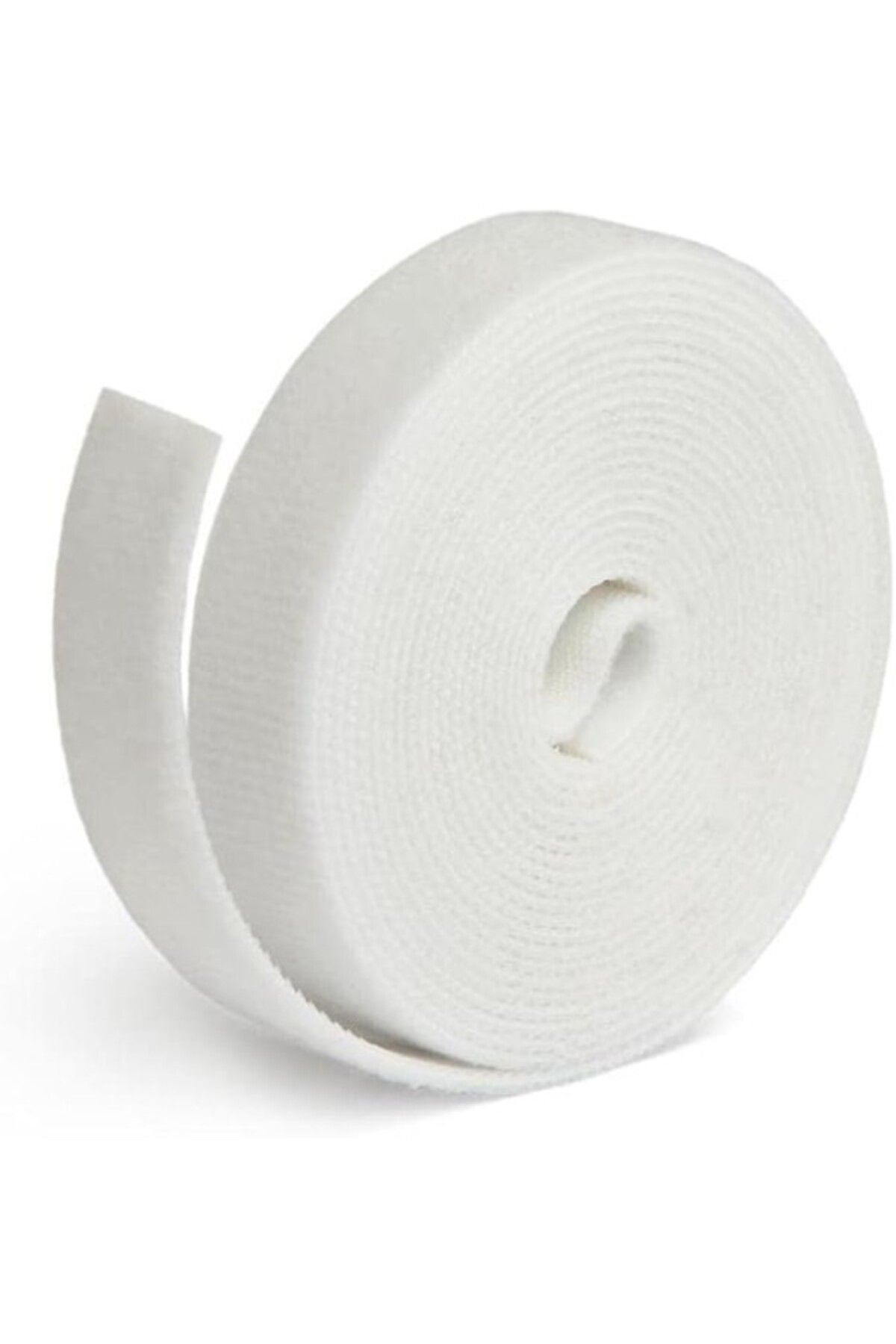 ShopZum Hdg 5 Metre Kablo Düzenleyici Toplayıcı Cırt Cırt Beyaz