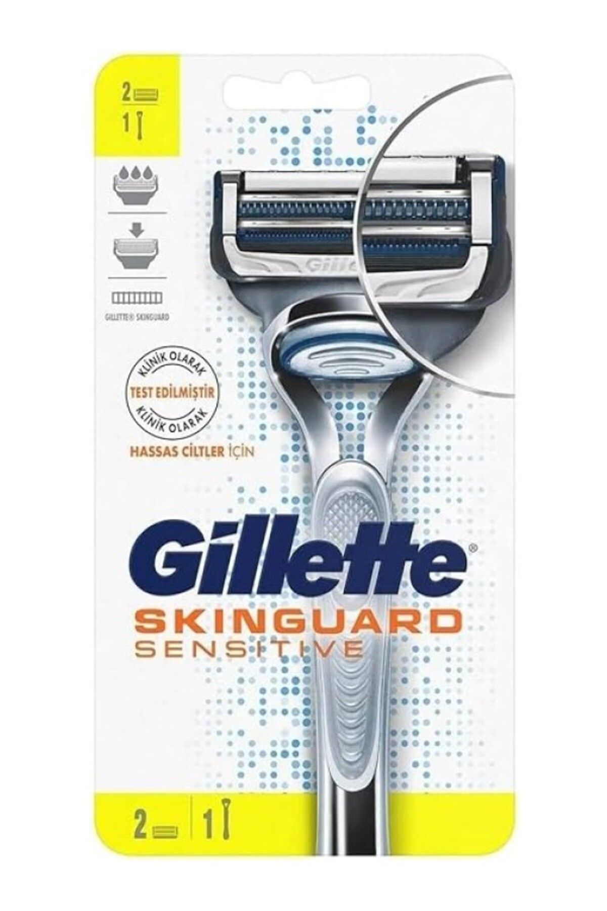 ShopZum Skinguard Sensitive Tıraş Makinesi + 2 Adet Yedek Tıraş Bıçağı