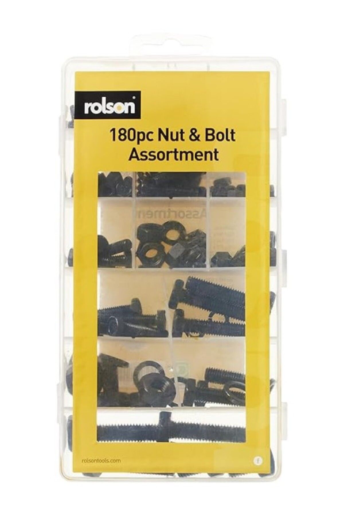ShopZum Rolson Tools 61292 180pc Nut &amp; Bolt Assortment