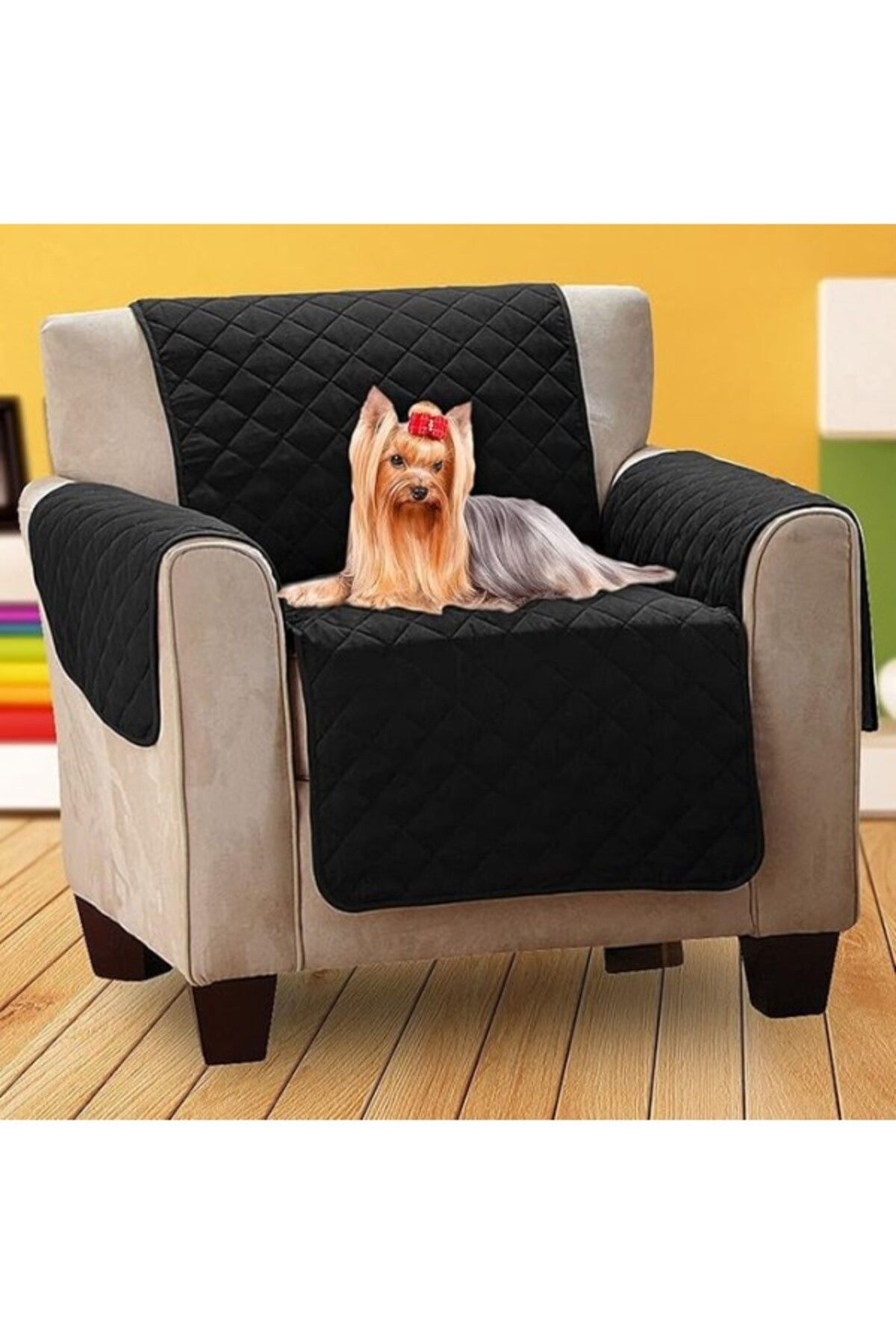 ShopZum Ankaflex-Koltuk Kanepe Berjer Örtüsü Sıvı Su Geçirmez Evcil Hayvan Bebek Köpek Örtü Kılıf
