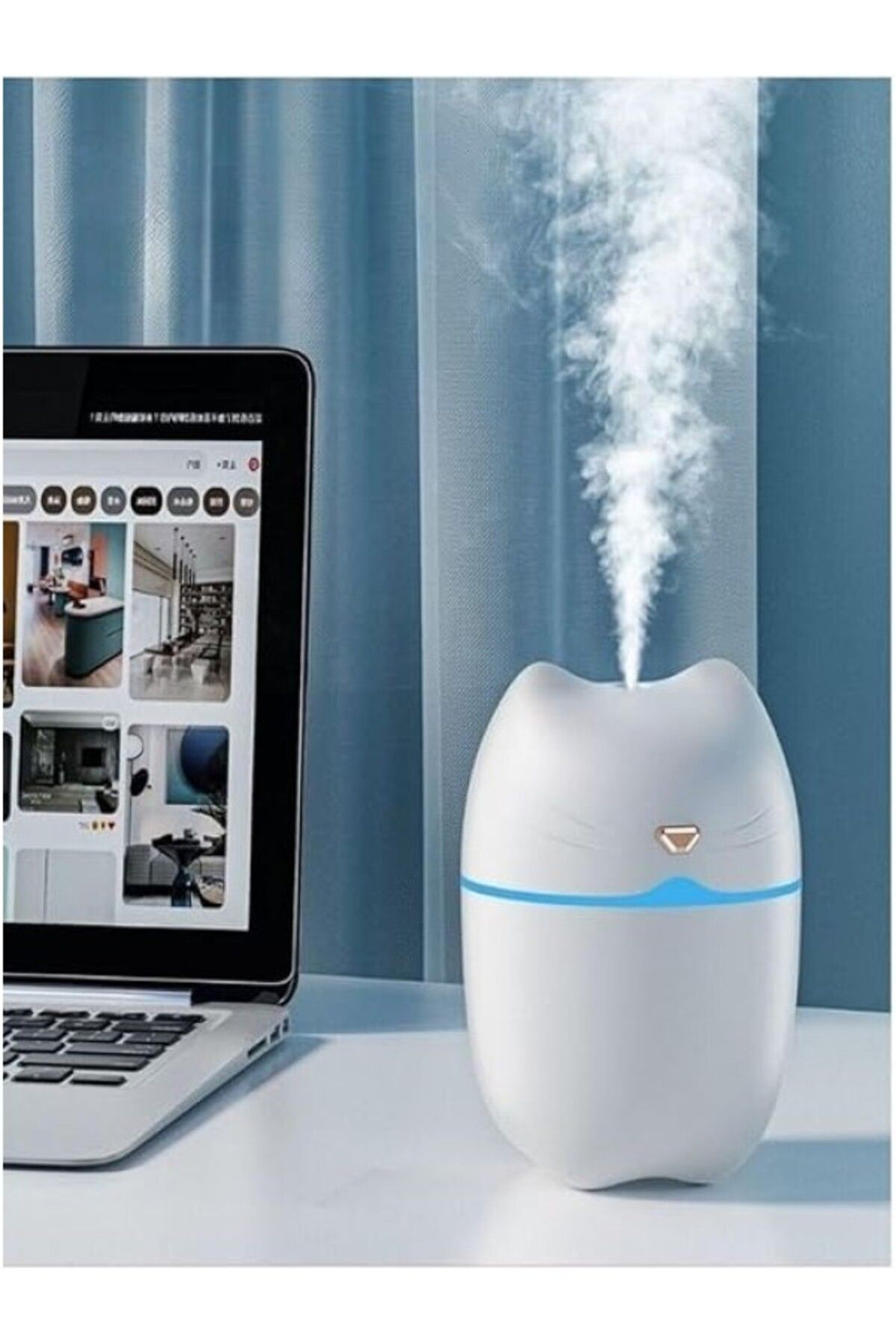 ShopZum Şekilli Hava Nemlendirici Taşınabilir Buhar Makinesi Aroma Difüzörü H2O Tp-1005
