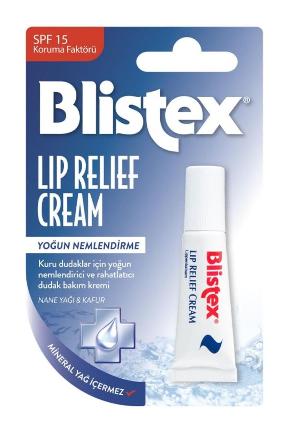 ShopZum Blistex Lip Relief - Kuru Ve Çatlamış Dudaklara Onarıcı Ve Rahatlatıcı Dudak Bakım Kremi 1 Adet