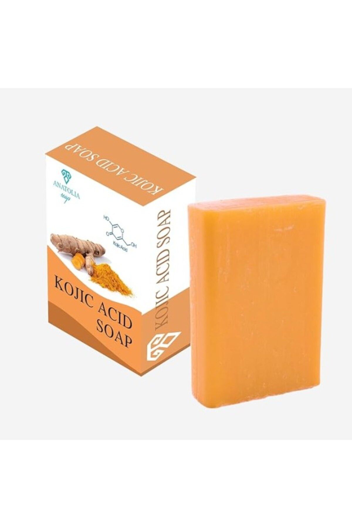 ShopZum Kojik Asit Sabunu,Koyu Leke, Ölü Hücre, Kolajen, Sivilce, Güneş Lekesi, Zerdeçal, Retinol, C