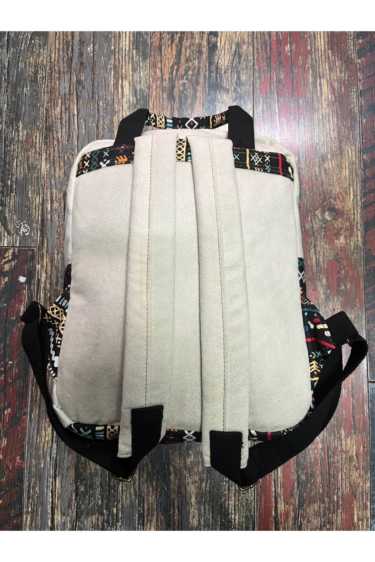 street&bagdnz Etnik Otantik Su Geçirmez Laptop Bölmeli Taşıma Kollu Sırt Çantası fotoğrafı 4 (önizleme)