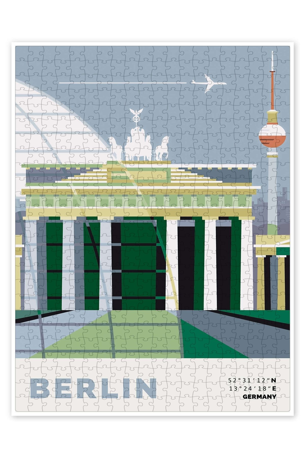 Jeronkarji Berlin 500 Parça Puzzle Yapboz Şehir Manzara Temalı Hobilik