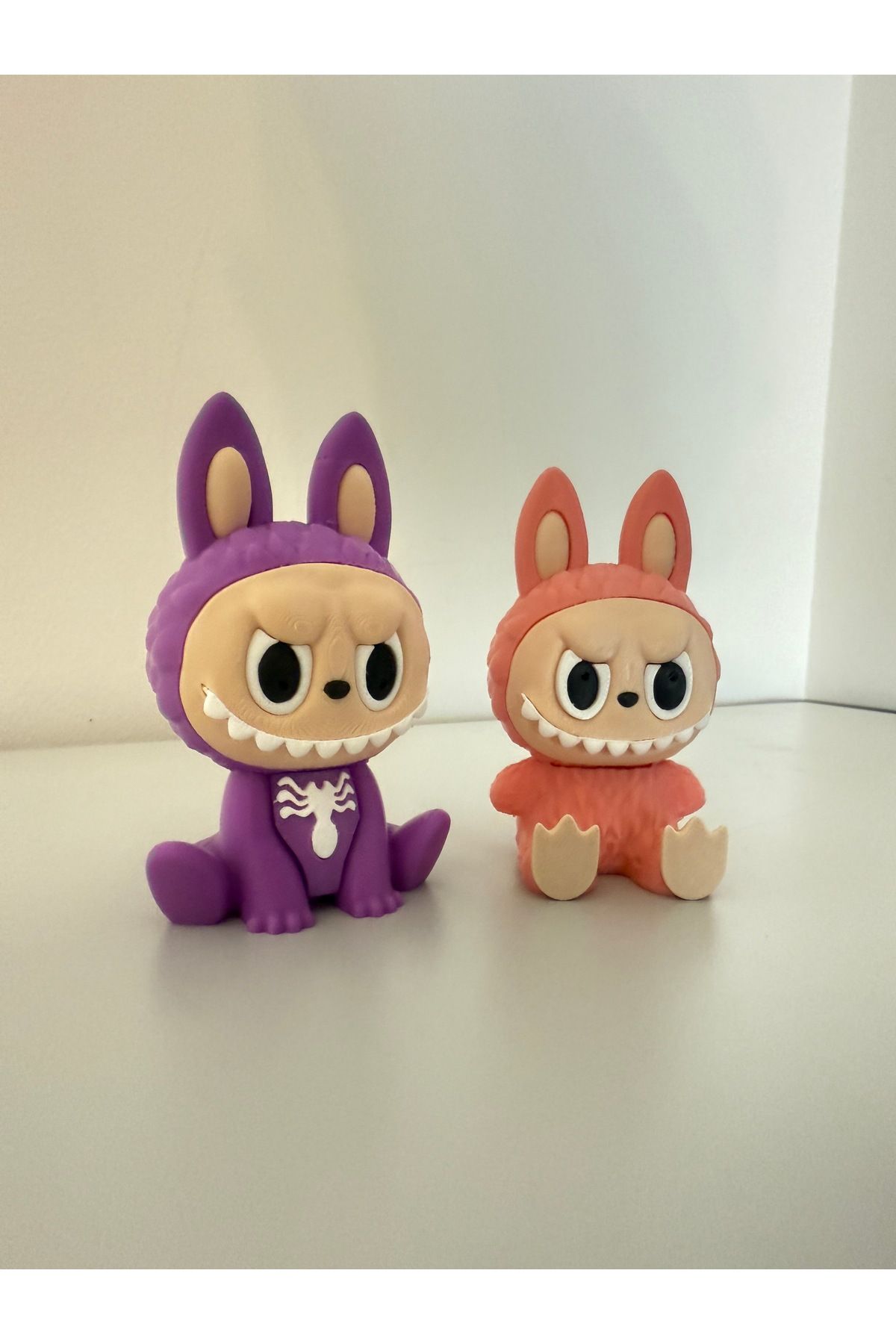 Elhara Design Labubu Pembe ve Mor Figür 2'li Set