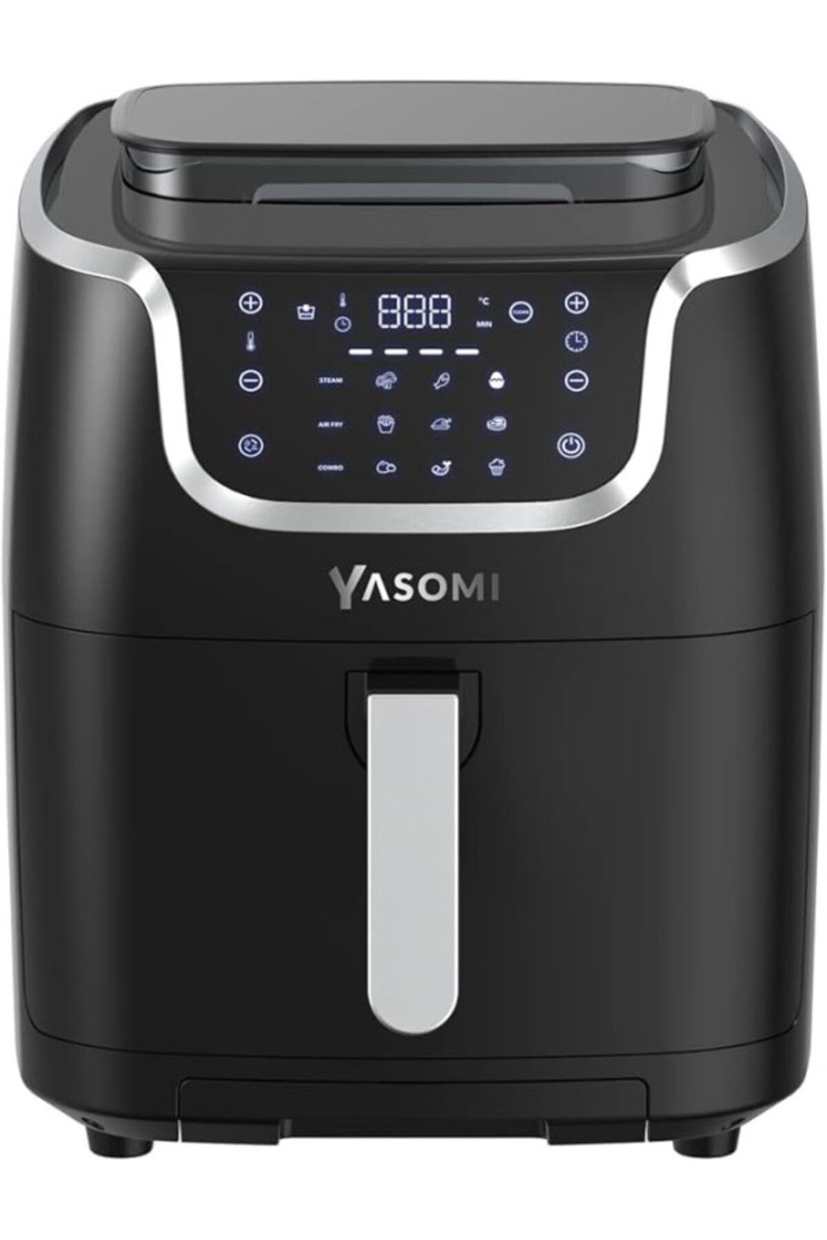 ShopZum Yasomi Y77 Xxl Buharli Airfryer Fritöz 7lt 1700w Siyah (YASOMİ TÜRKİYE GARANTİLİ)
