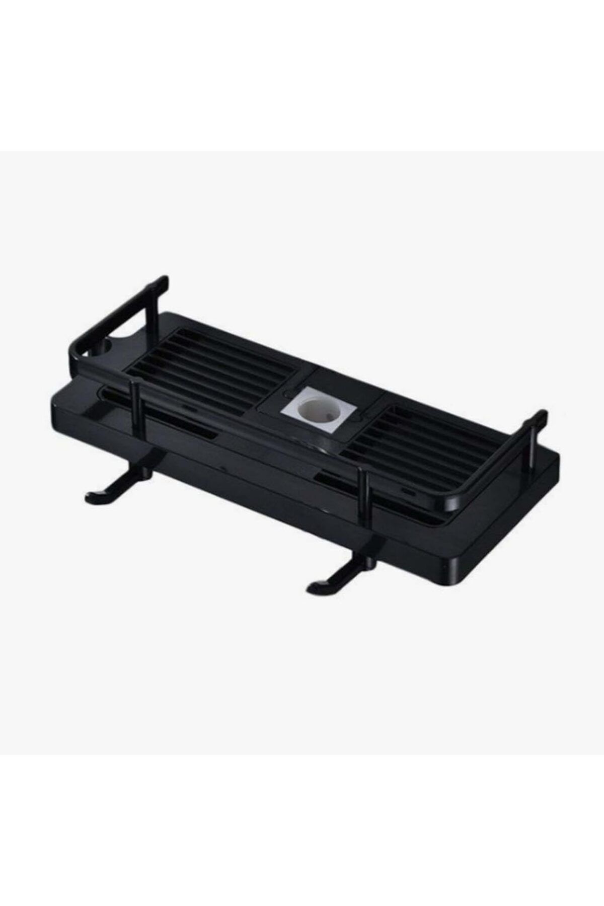 STOREMAX sellbuystore Duş Demirine Takılan Siyah Duş Sabunluk Organizeri Şampuan,Sabun,Lif Standı 10535