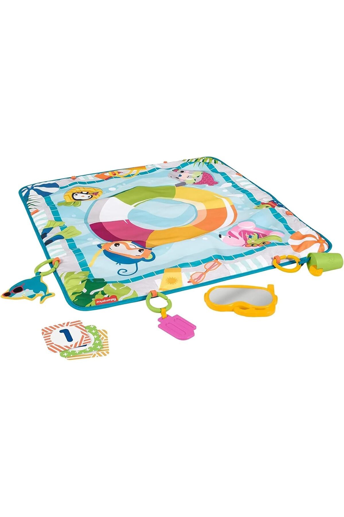 yenibagshop Price Havuz Keyfi Oyun Minderi, Çok Renkli, Oyuncaklı Oyun Halısı, Yenidoğanlar İçin Uygun GRR44