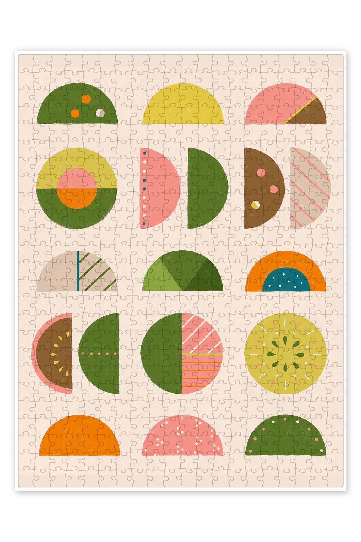 Jeronkarji Bauhaus Meyveler 500 Parça Puzzle Yapboz Mutfak Temalı Yetişkinler için