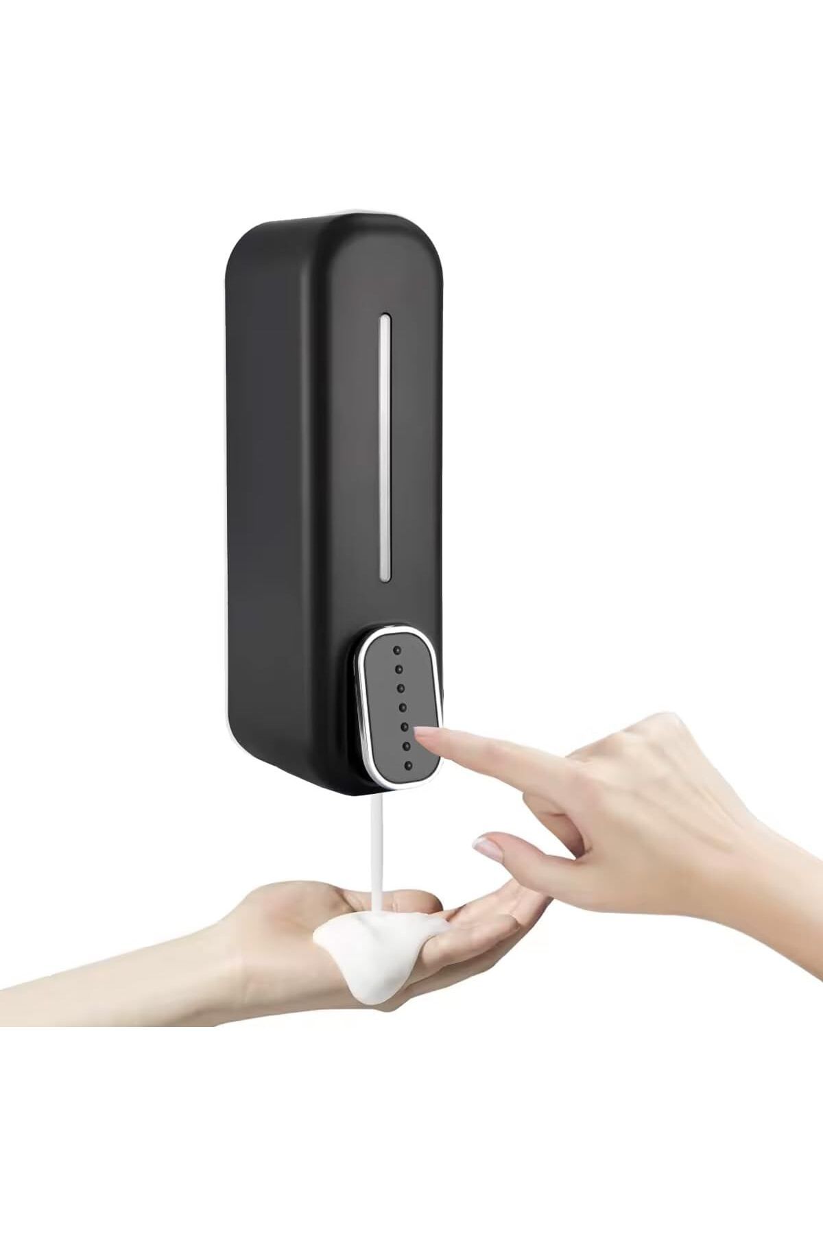 STOREMAX sellbuystore Siyah Duvara Monte Sıvı Sabunluk – 300 ml, Şık & Dayanıklı Dispenser, Banyo ve