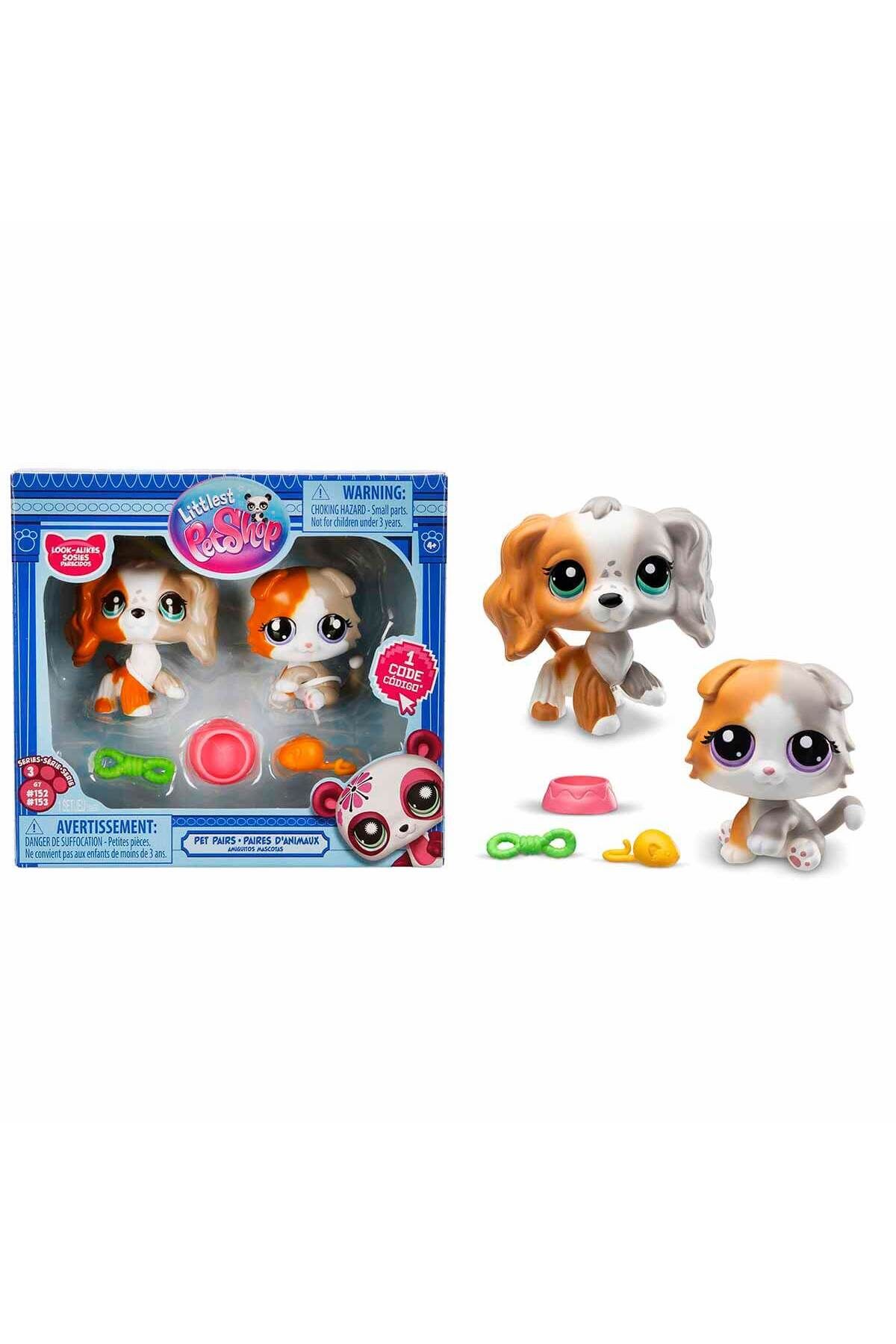 TOYFEST LPS Miniş 2’li Figür Seti Seri 3 No:153-152 Spanyel Köpek ve Scottis Fold Longhair Kedi