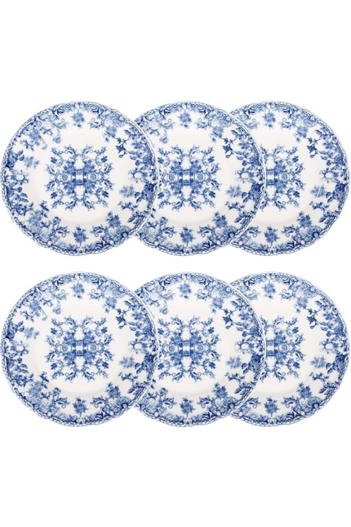 ShopZum Concept Blue Dream Tatlı Tabağı Seti 6&amp;apos;lı-17 Cm
