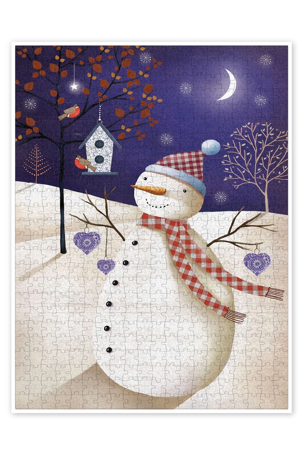 Jeronkarji Noel Arifesi I 500 Parça Puzzle Yapboz Çocuklar için Neşeli Hayvan Temalı