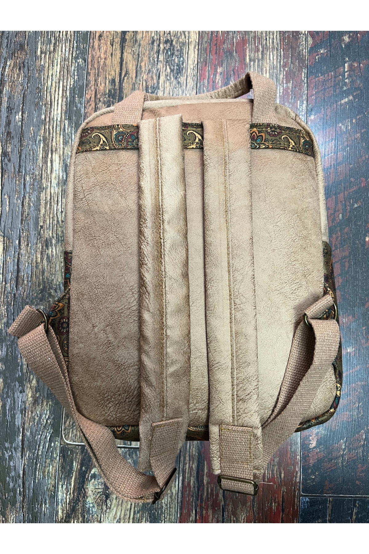 street&bagdnz Etnik Otantik Su Geçirmez Laptop Bölmeli Taşıma Kollu Sırt Çantası fotoğrafı 4 (önizleme)